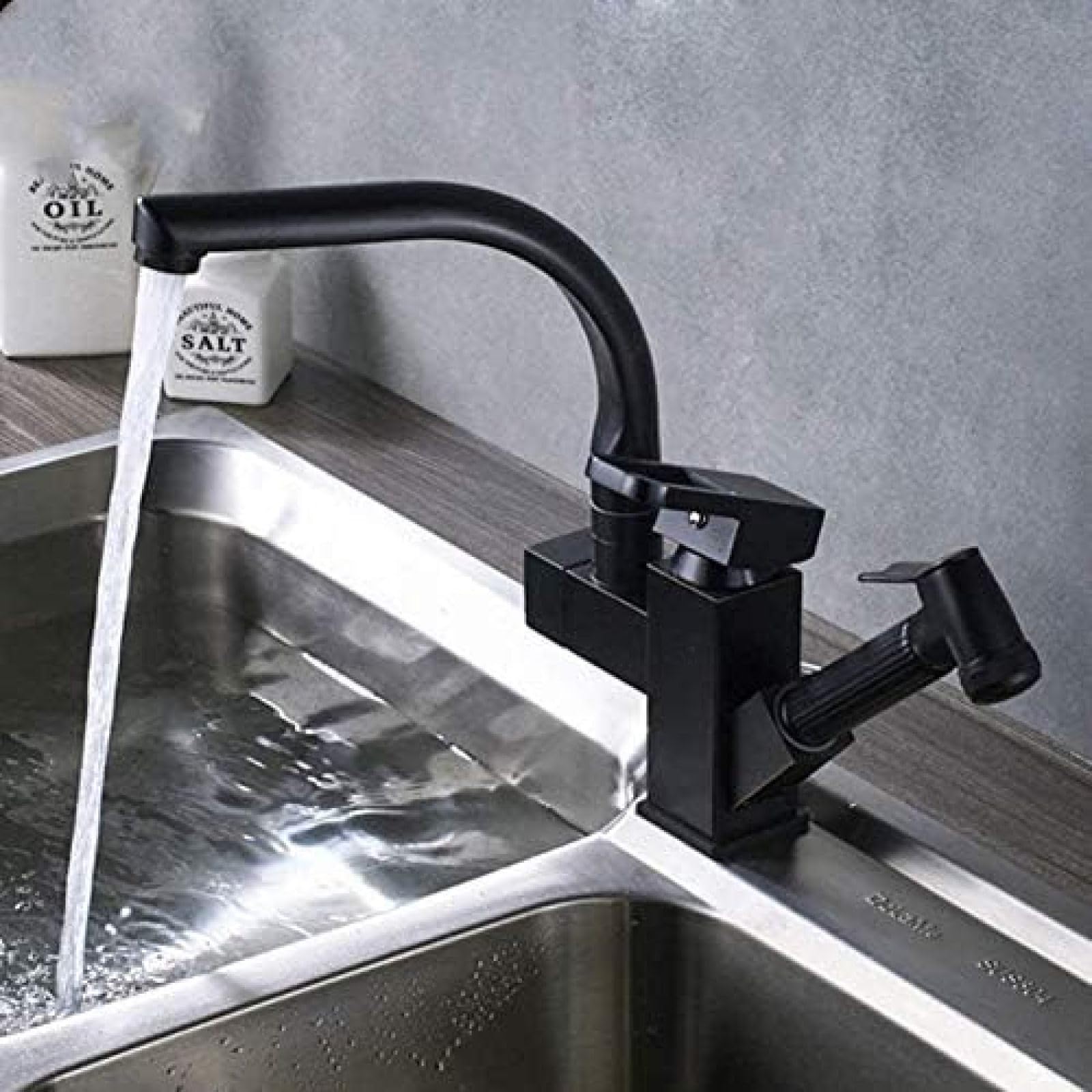 Robinet de cuisine robinet d'eau évier plafond avec brosses