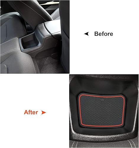 Miniatura 6 de Auovo Alfombrillas antipolvo para Camaro accesorios 2023 2022 2021 2020 2019 2018 2017 2016 ajuste personalizado forros de compartimento de puerta,