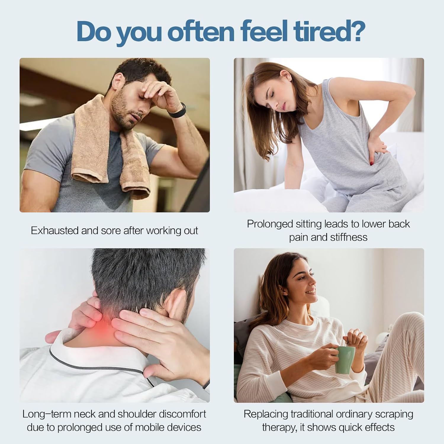 Heated Muscle Scraping Tool,Electric Fascia Knife,Portable Muscle Relaxation Therapy Device for Belly, Arm, Waist, Leg - Image 5