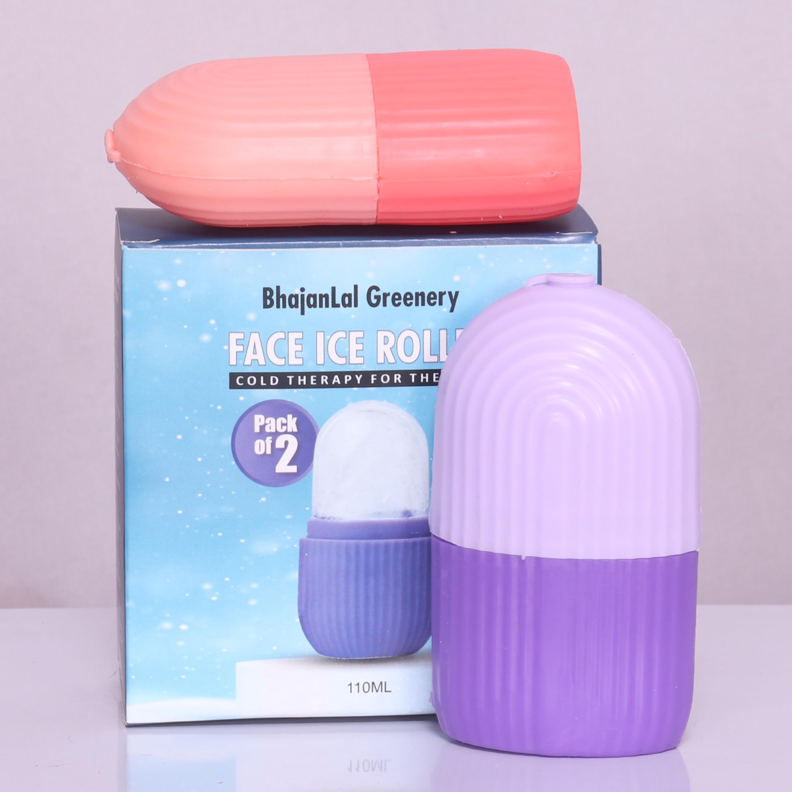 BHAJANLAL GREENERY Ice Roller for face, Facial Tool For Glowing & Tighten Skin Multicoloured (Pack of 2)-image-30