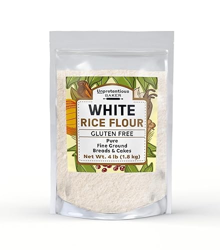 Miniatura 1 de Harina de arroz blanco de Unpretentious Baker, 4 libras, galletas, pasteles, magdalenas y panes