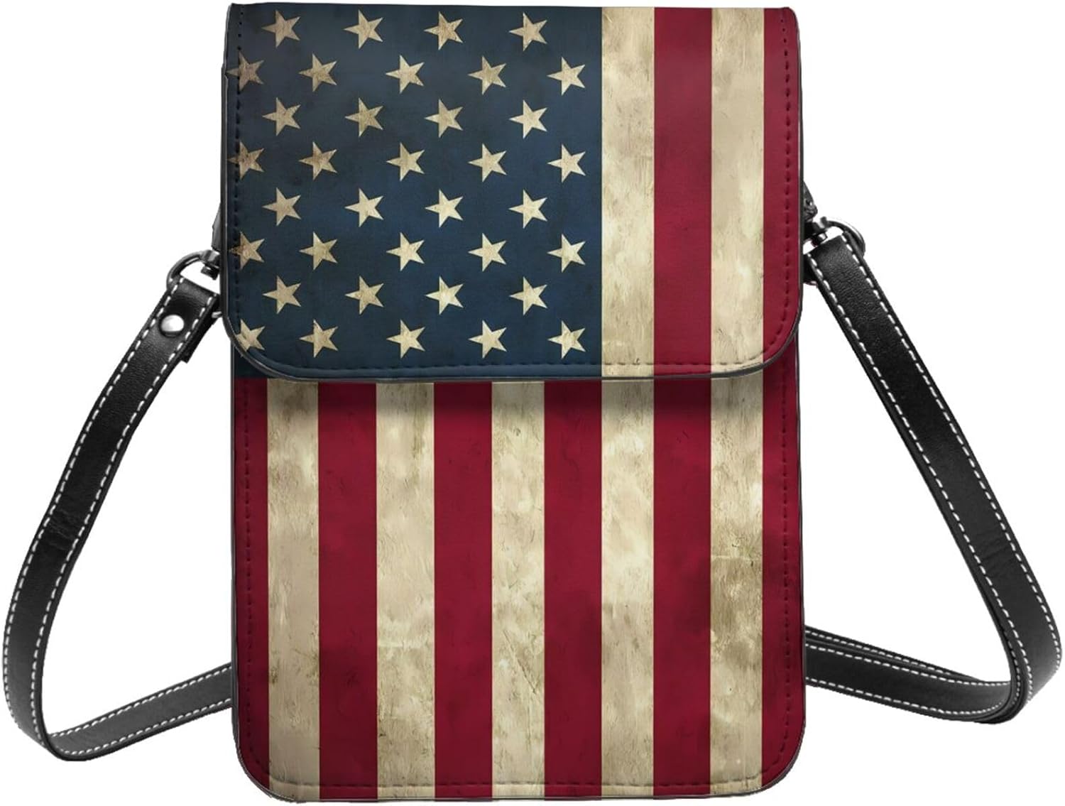 Flying Butterfly Blue Bubbles Leather Crossbody Phone Purse for Women Cute Wallet Bags Lightweight Mini Sling Bag