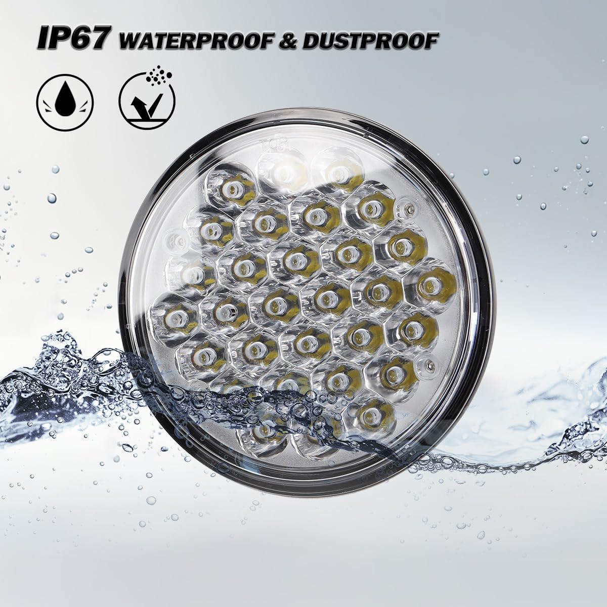 150W 5.75" PAR 46 LED Tractor Light Spot Lights Replacement Bulb for Tractors, Boat, Marine, Runway, 9-32V DC, 12000 Lumen IP67 Waterproof (Pack 2- PAR46 Spot Beam)