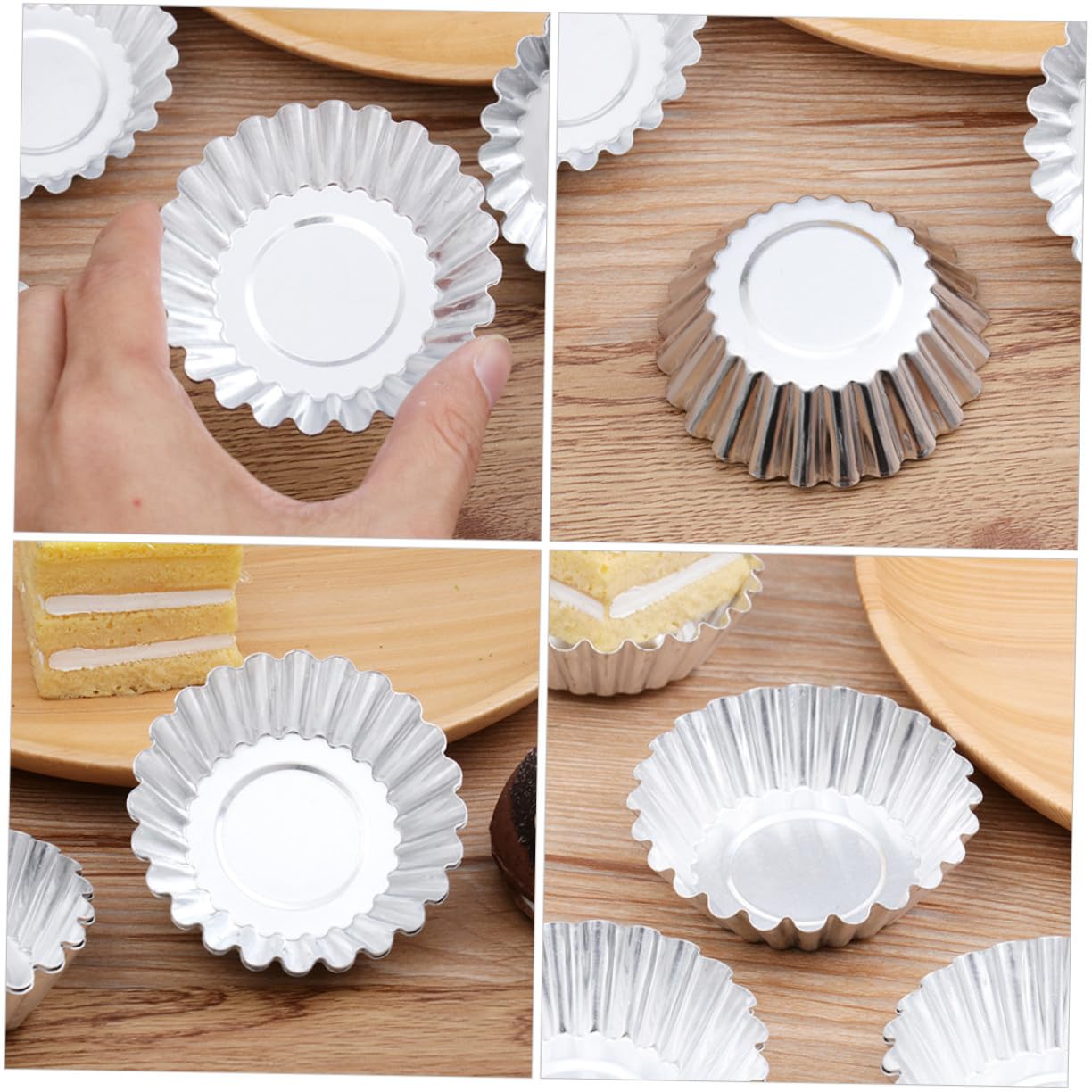 STOBAZA 100pièces Moule à Tartelettes aux Œufs Moules à Muffins et Cupcakes Caissette à Muffins