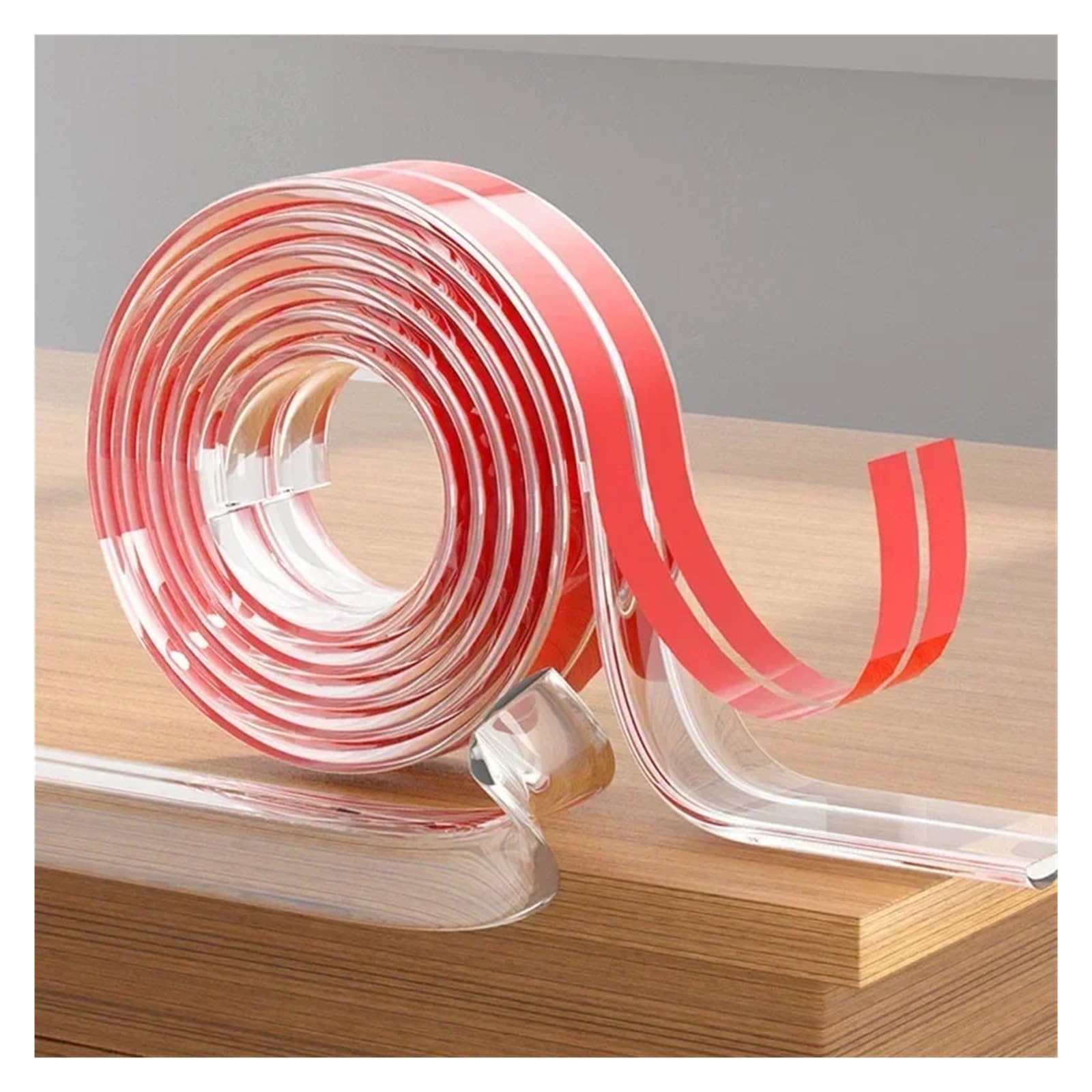Protectores de Esquinas para mesas, Tira Protectora de PVC Transparente para la Seguridad Infantil con Cinta Adhesiva de Doble Cara, antigolpes para Muebles Infantiles.