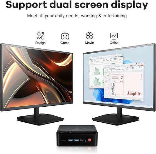 Miniatura 5 de Beelink SER5 PRO Mini PC de 8 núcleos AMD Ryzen 7 5800H 32 GB DDR4 500 GB NVMe M.2 SSDTriple pantalla 4K 60Hz Salida, DP, HDMI, tipo c, Wi-Fi 6,