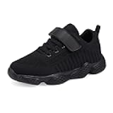 Kids Breathable Sneakers Mesh Lightweight Easy Walk Casual Sport Strap Athletic Running Shoes for Boys Girls