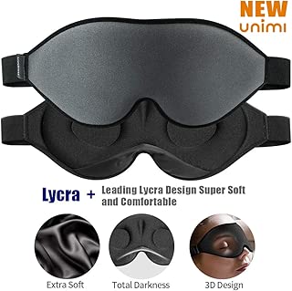 2020 Upgraded Sleep Eye Mask for Women Men, Soft Lycra Material Eye mask for Sleeping 3D Contoured Cup Sleep Mask & Blindfold,100% Black Out Light Sleeping Mask for Travel, Nap, Yoga Meditation(Grey) - coolthings.us