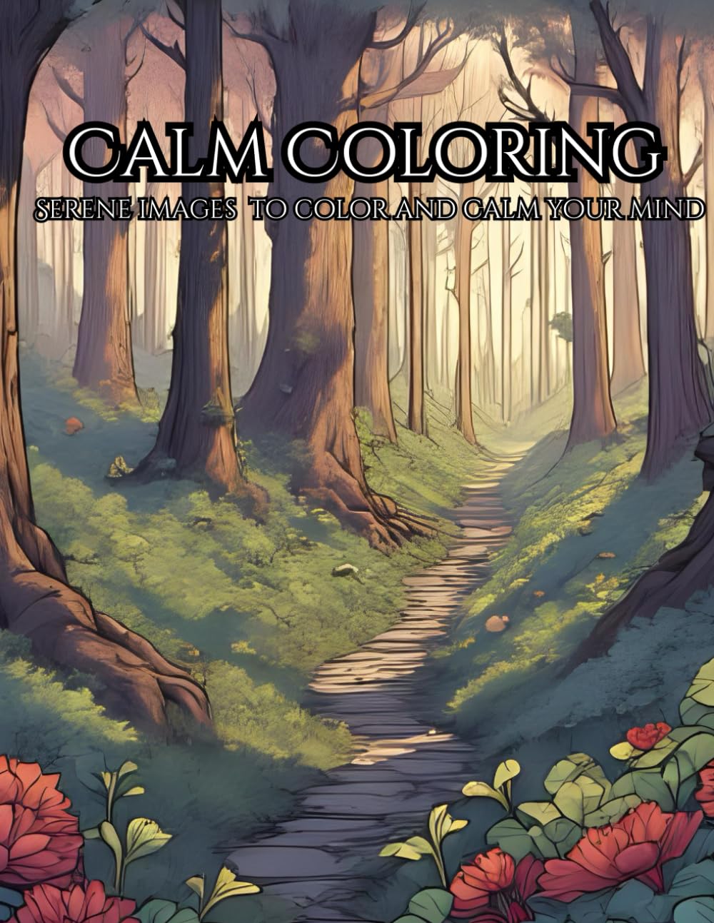 Serene Nature Adult Coloring Book To Calm Your Mind: peaceful, soothing scenes for mindful relaxing and to unwind.