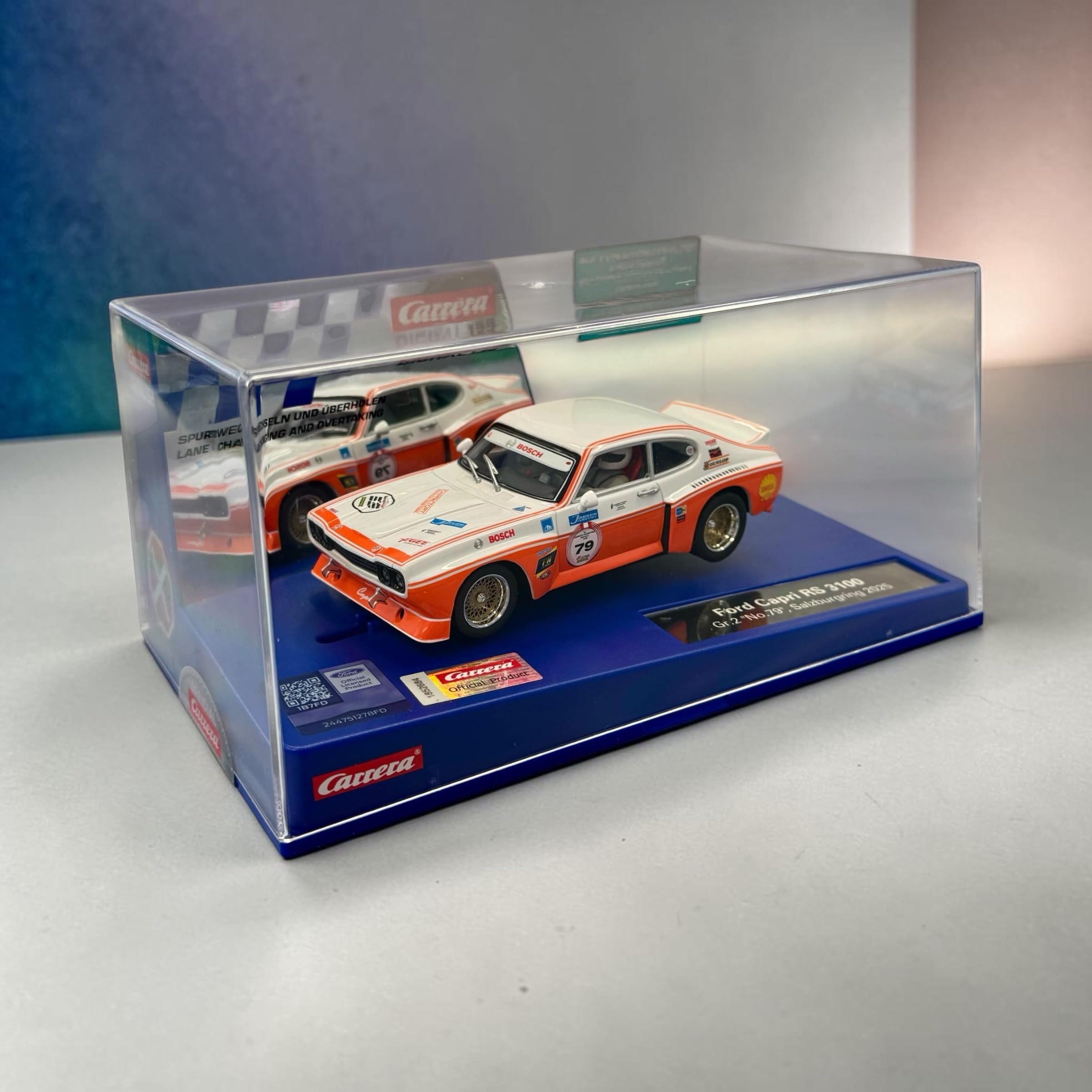 Carrera Digital 132 Ford Capri RS 3100 Gr.2 "No.72" 1:32 Scale Slot Car With Working Front, Rear & Tail Lights Suitable For Ages 8 Years+