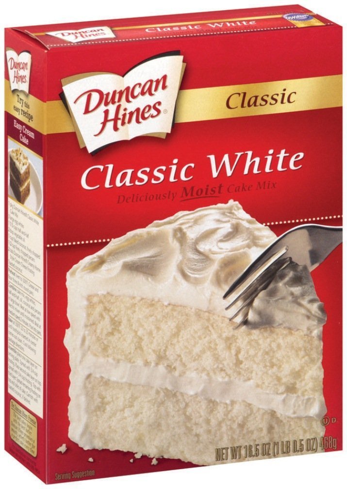 Classic White Cake Mix, 16.50oz Box (Pack of 2)