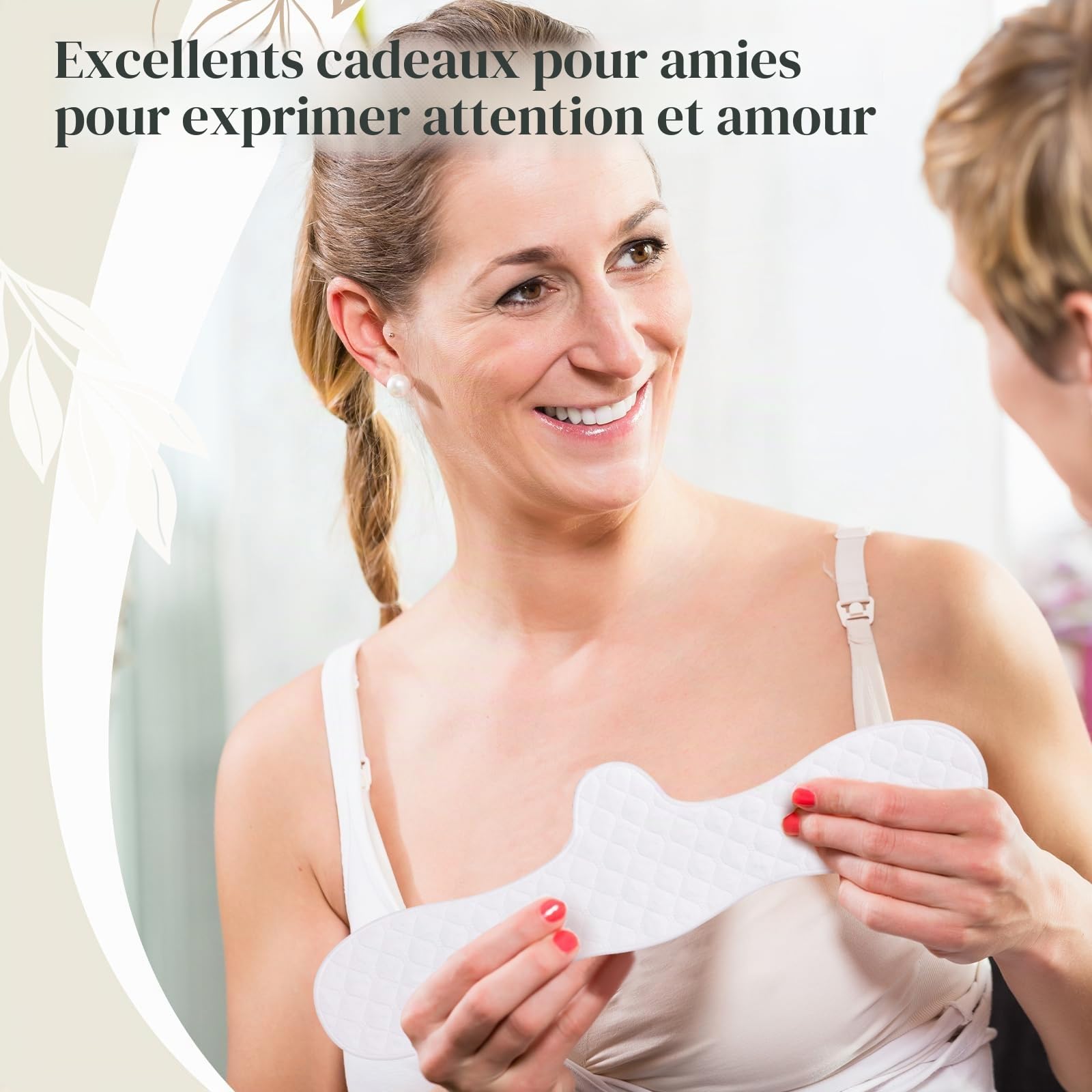 Boyiee 9 Doublures Anti Transpiration pour Soutien-Gorge Coussinets Anti-Sueur en Coton Réutilisables pour Femmes