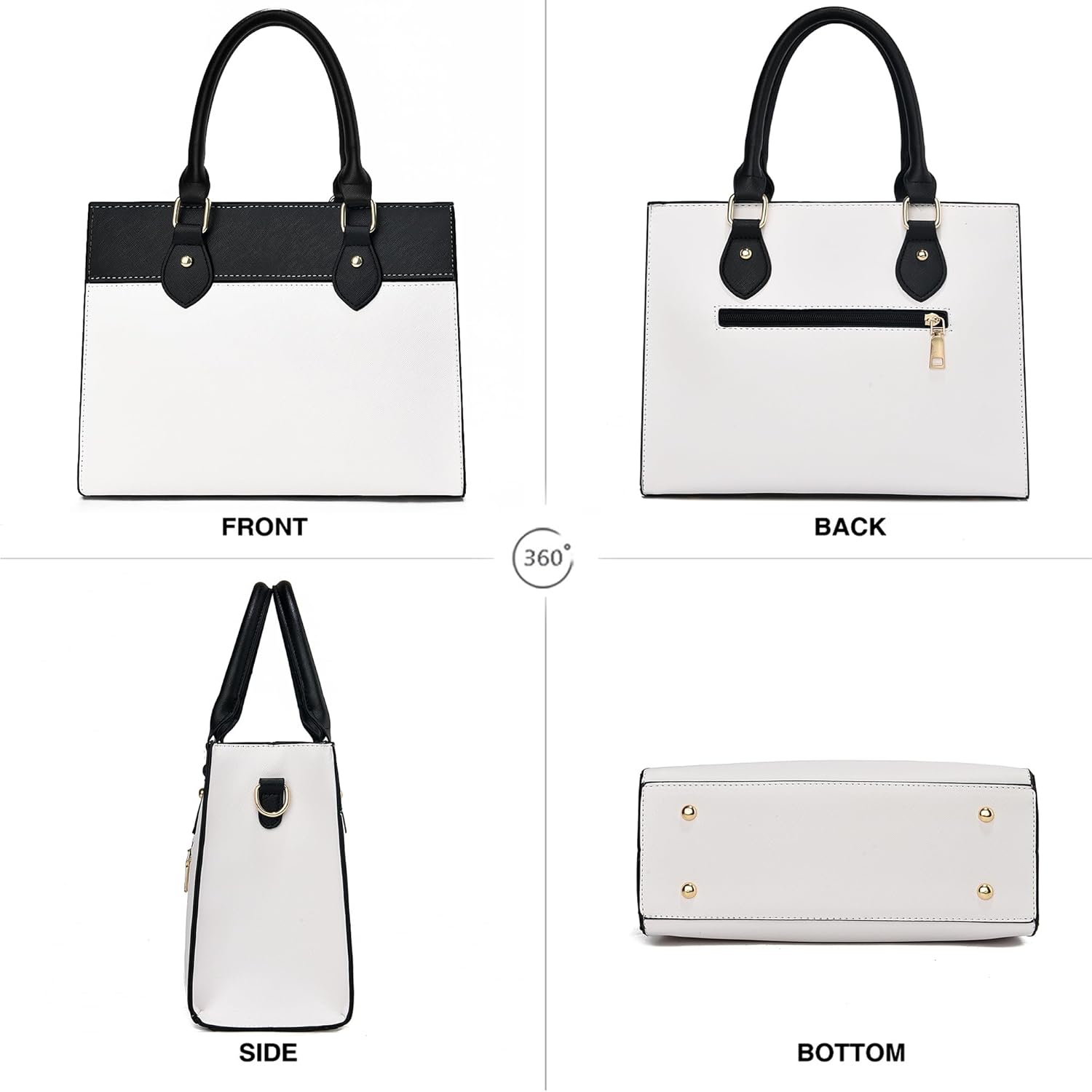 CHICAROUSAL Crossbody Purses and Handbags for Women PU Leather Tote Top Handle Satchel Shoulder Bags - Image 4