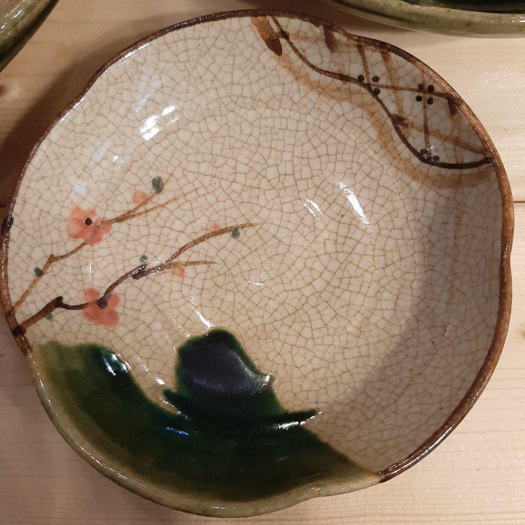 Amazon.co.jp: 瀬戸赤津焼 織部 皿揃 : 文房具・オフィス用品