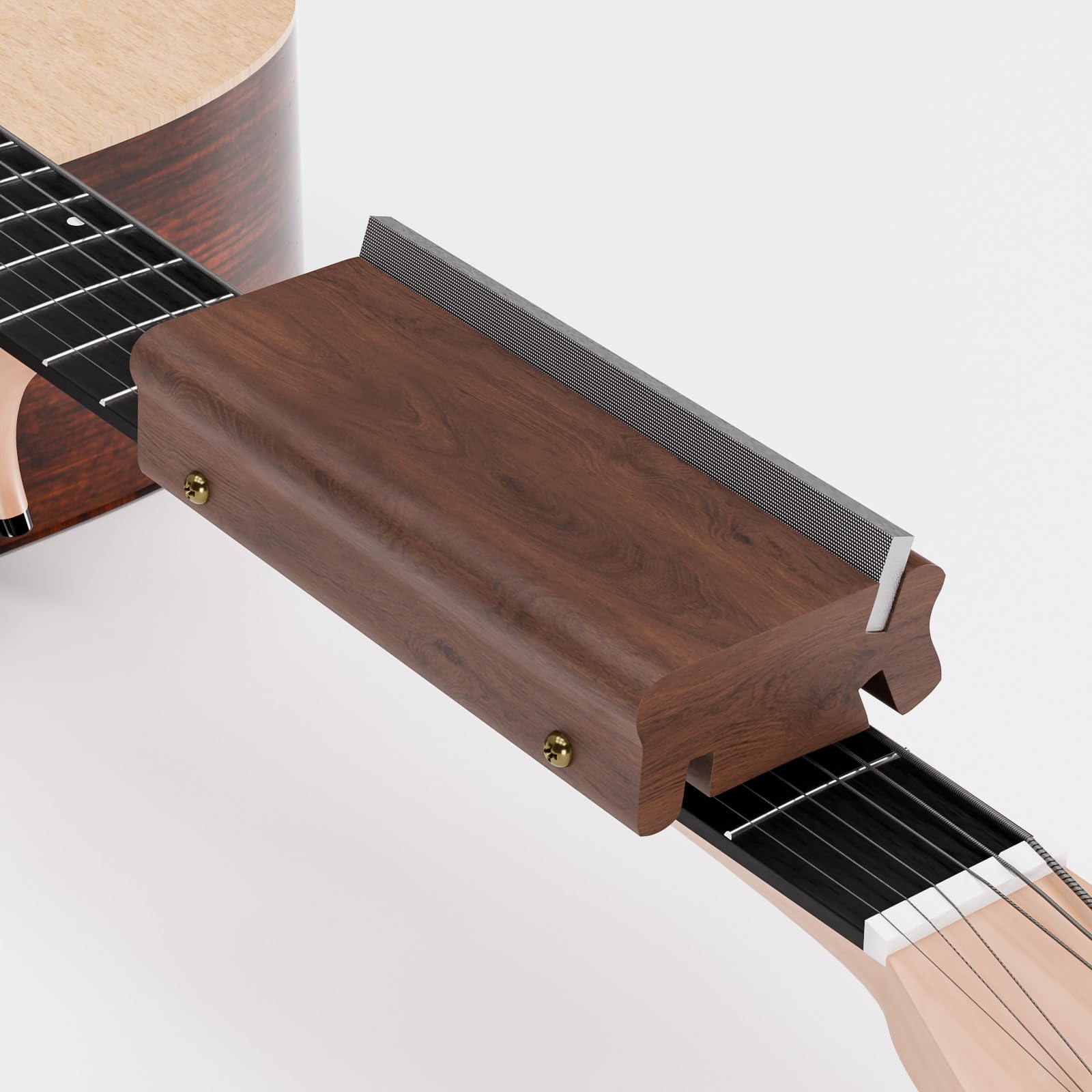 BONIKLUBA Guitar Fret End Beveling File,3 in 1 Guitar Bass Fret End Dressing,3/23/35 Degree Guitar Fret Crowning End Bevel File Tools