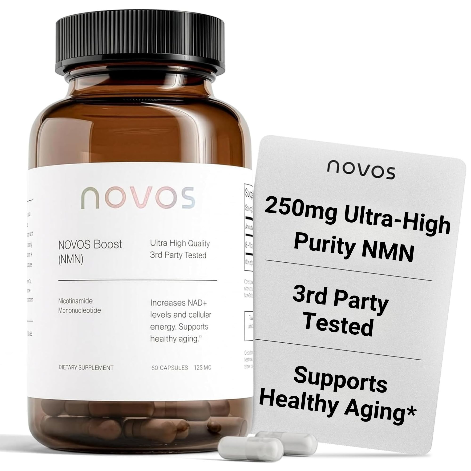 Amazon.com: Novos Boost NMN 250mg | Third-Party Tested | Ultra