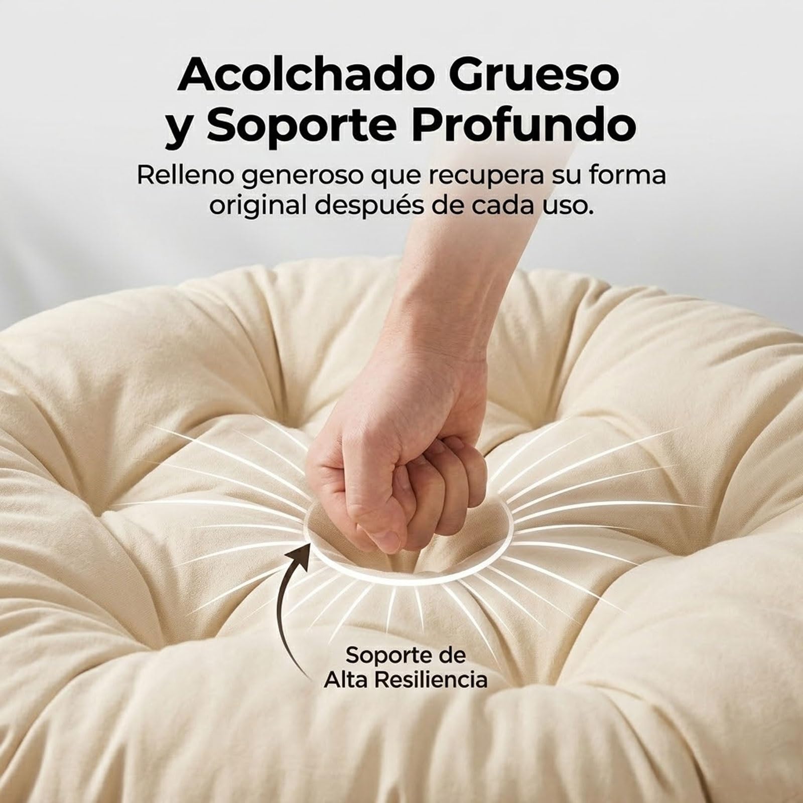 Genérico Cojín De Algodón For Silla Hamaca Relleno Grueso Cojín Redondo For Columpio Exterior For Muebles Mimbre Sillón Papasan Descanso Jardín Patio(Dark Pink,130cm)