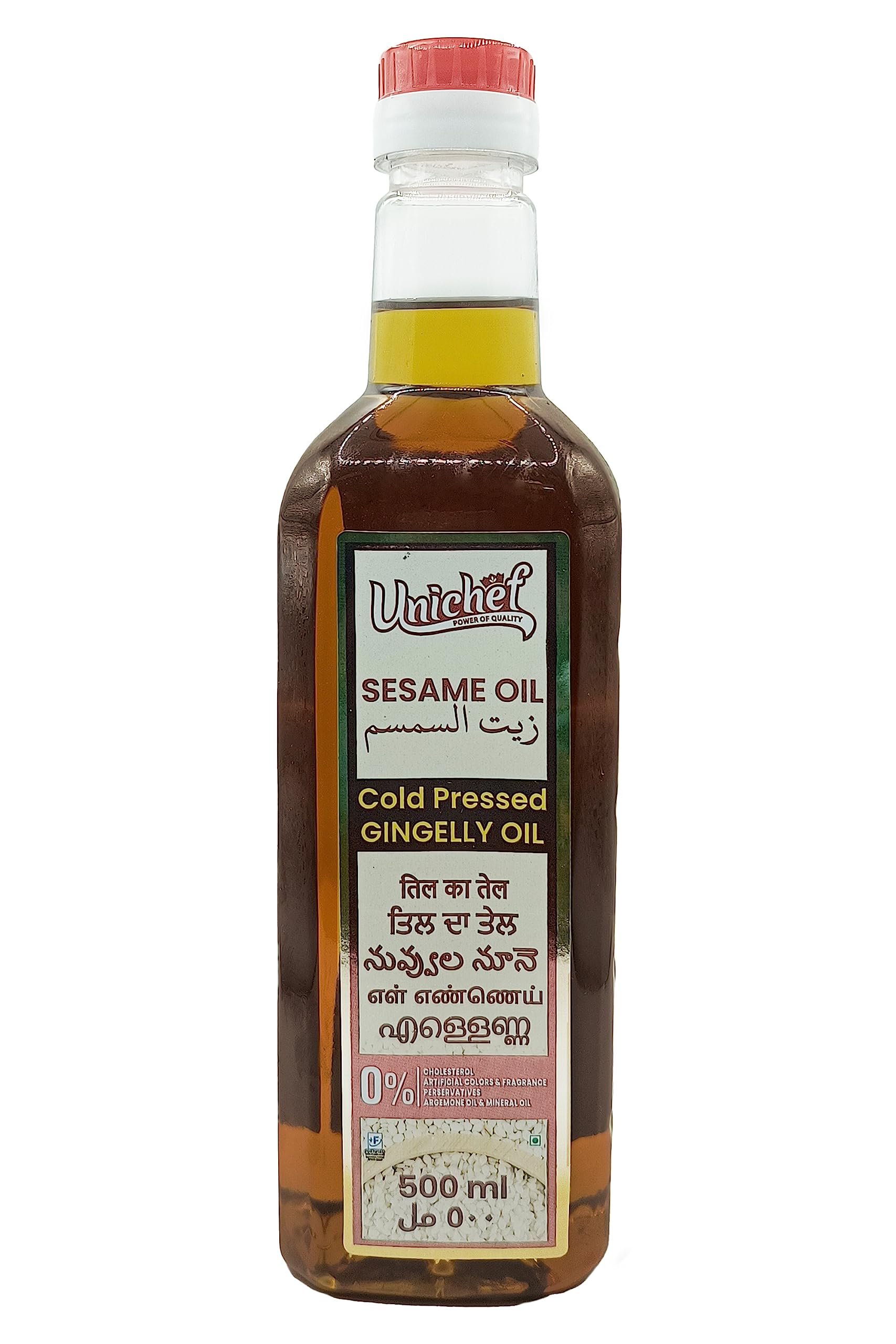 Unichef Premium Cold Pressed Pure Sesame/Gingelly Oil 500 ML