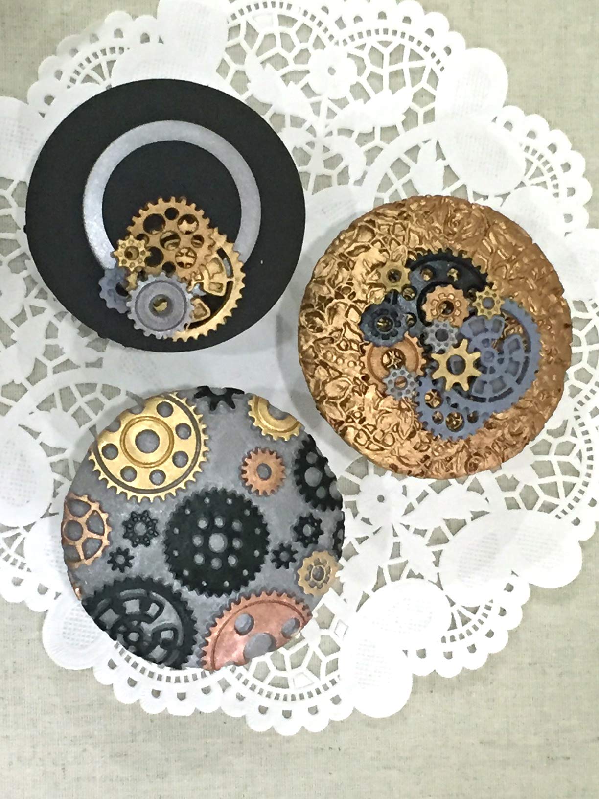 4 Pezzi Stampi in Silicone 3D a Forma Di Ruota per Dolci
