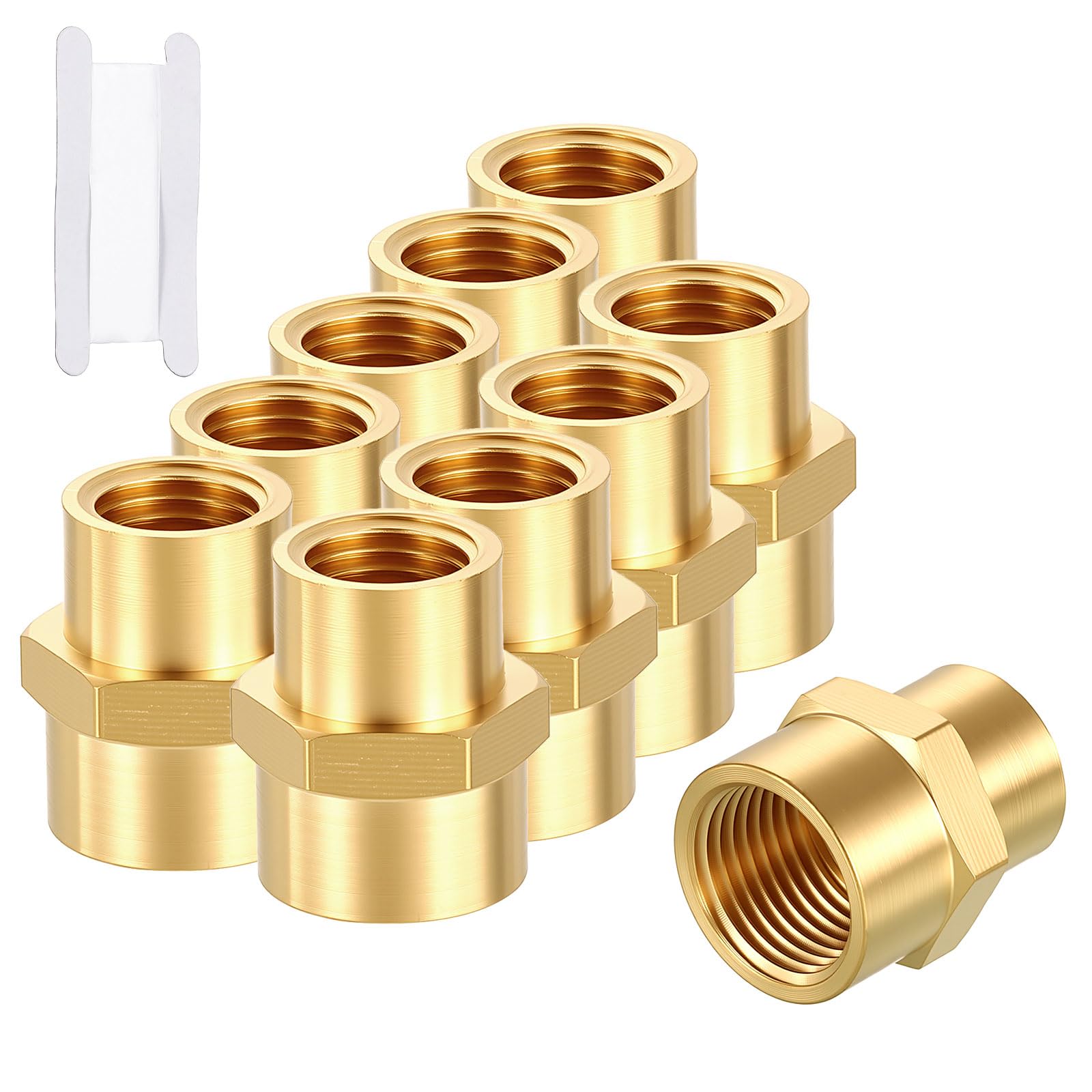 Raccord femelle 3/8 x 1/4 FNPT étanche avec ruban téflon inclus