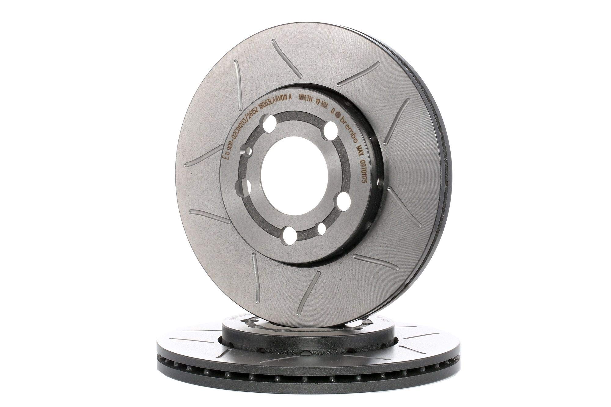BREMBO 09.7011.75, 2 szt Tarcze Hamulcowe przód 256mm