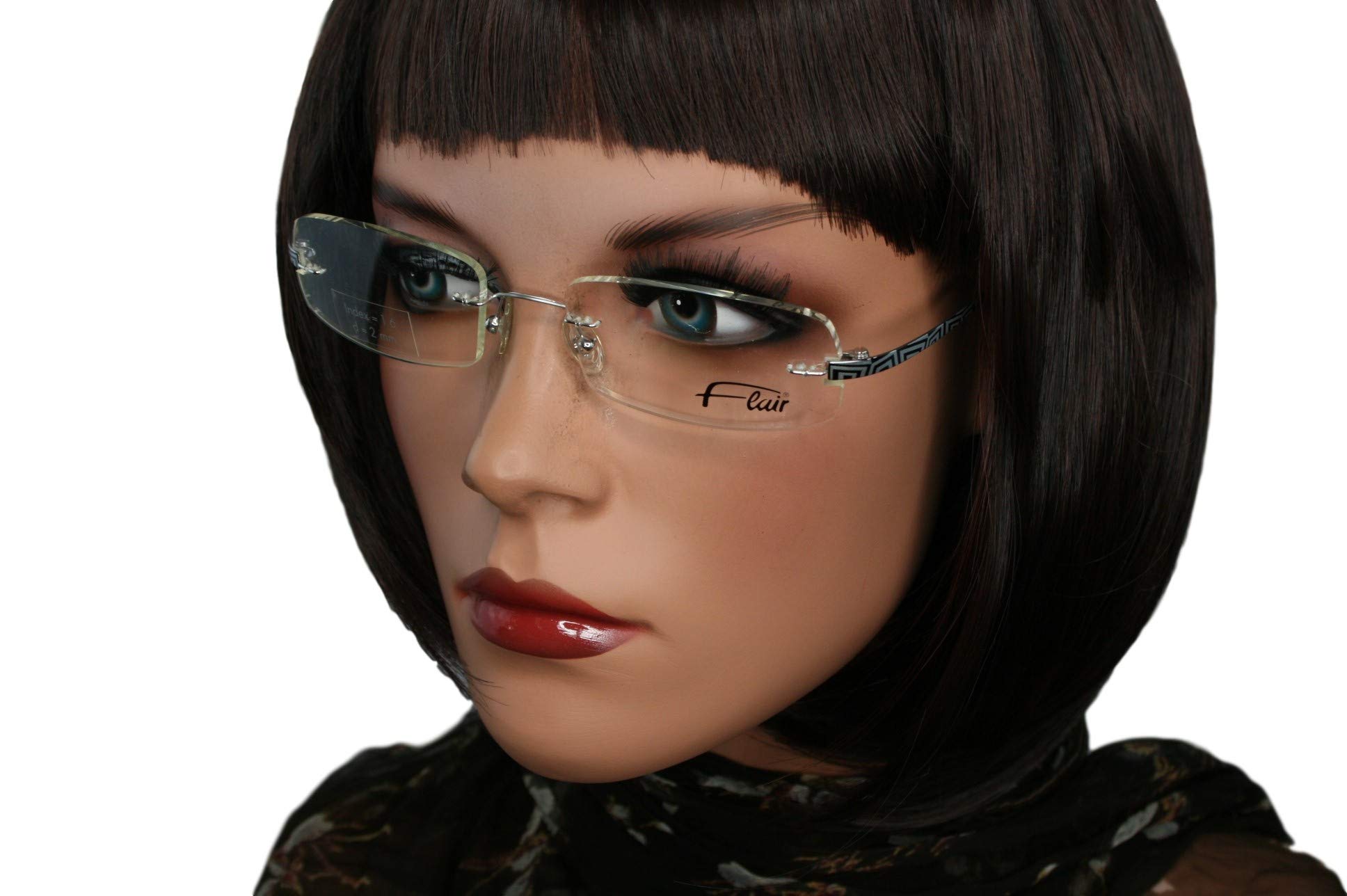 Flair OCCHIALI DA VISTA DONNA 901 ARGENTO E NERO 629