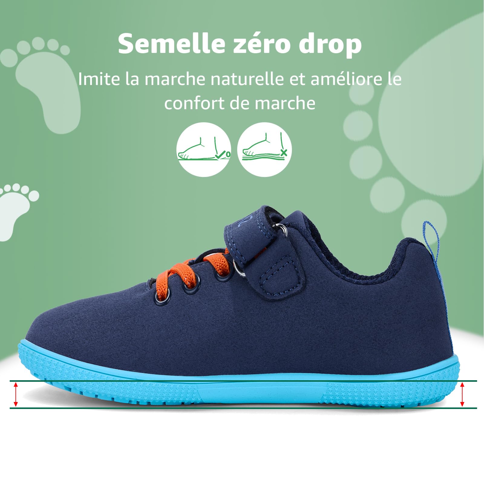 SAGUARO Barefoot Shoes Enfant Chaussures Minimalistes avec Zero Drop Sole et Wide Toe Box, 25-36 EU