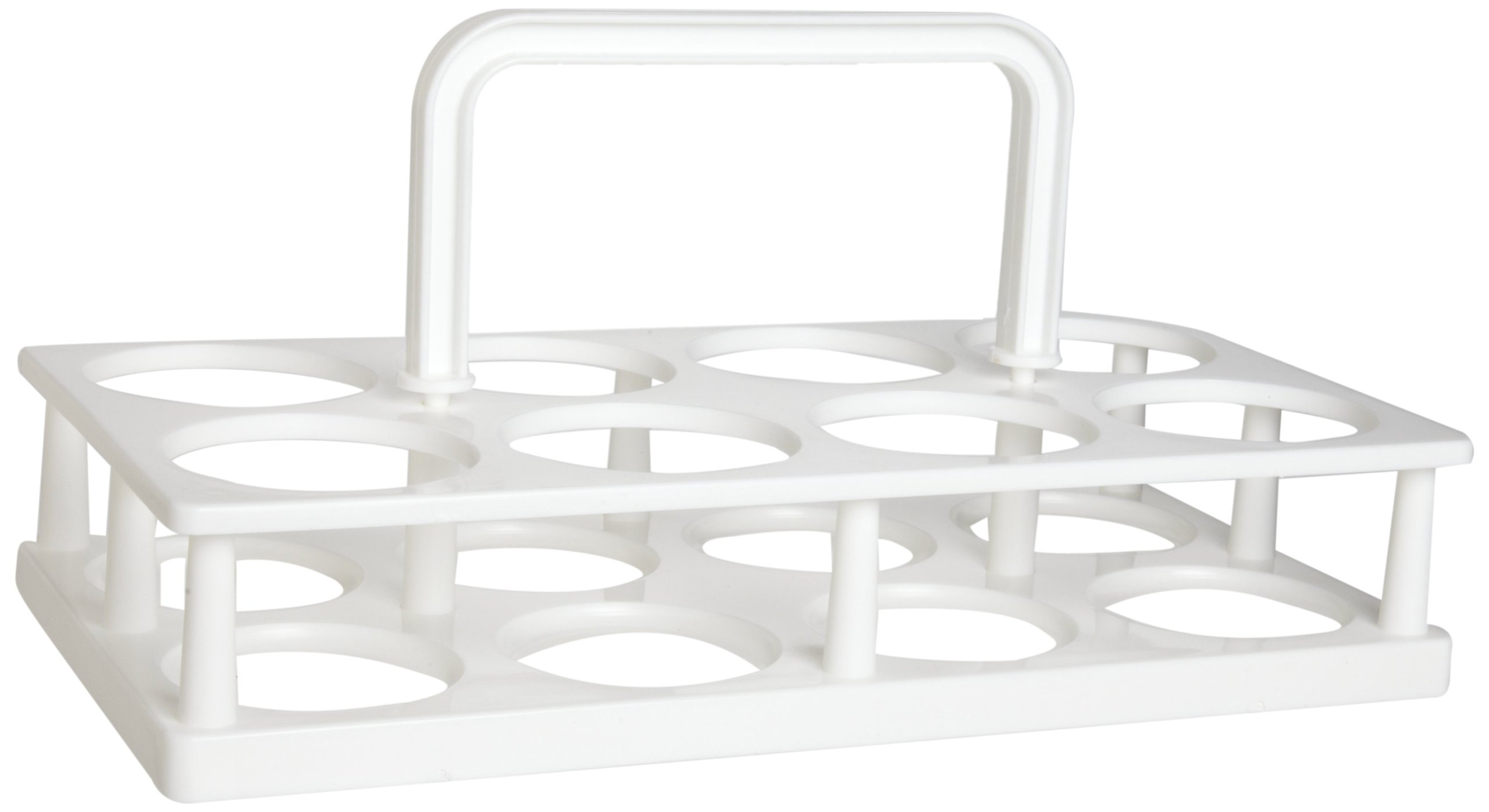 Bel-Art B.O.D. Bottle Carrier; 300ml, 8 Places, 13⅛ x 6¾ x 2⅝ in., Polypropylene (Pack of 2) (F16968-0000)