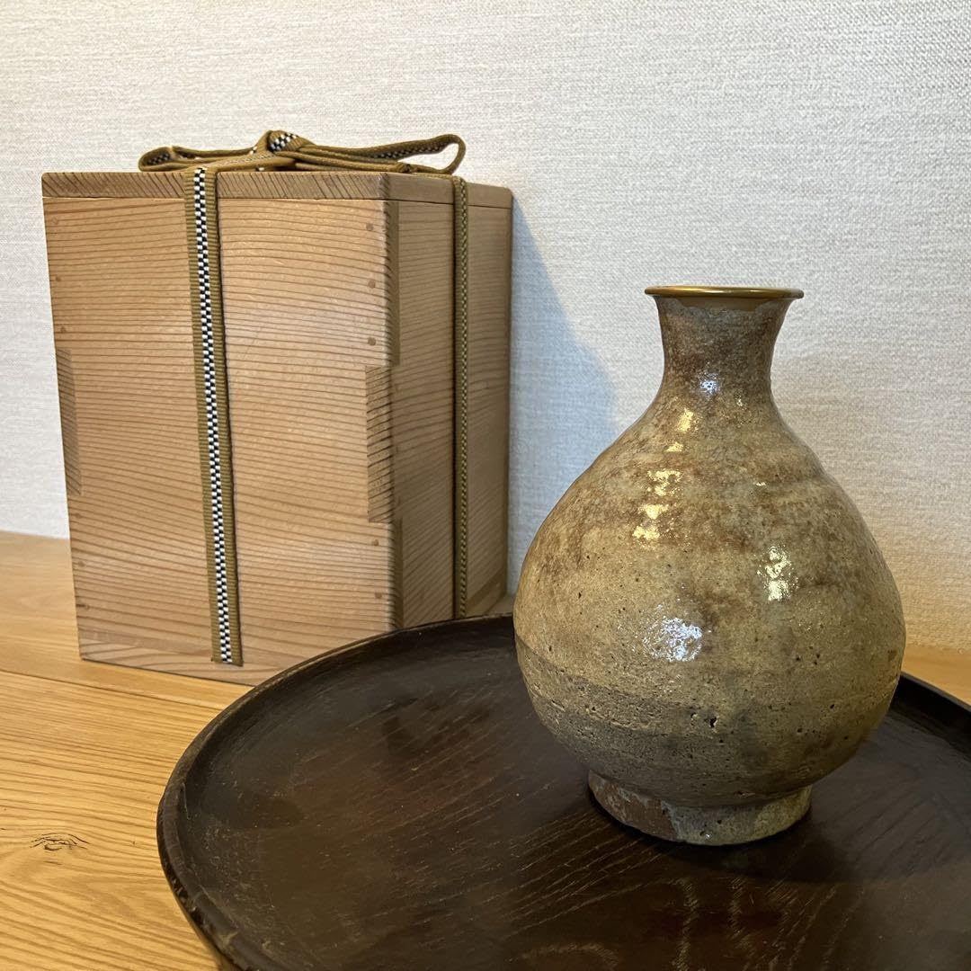 李朝　徳利　花入　送料込み Yahoo!オークション - 【李朝/高麗 特集出品】朝鮮 粉引徳利 李