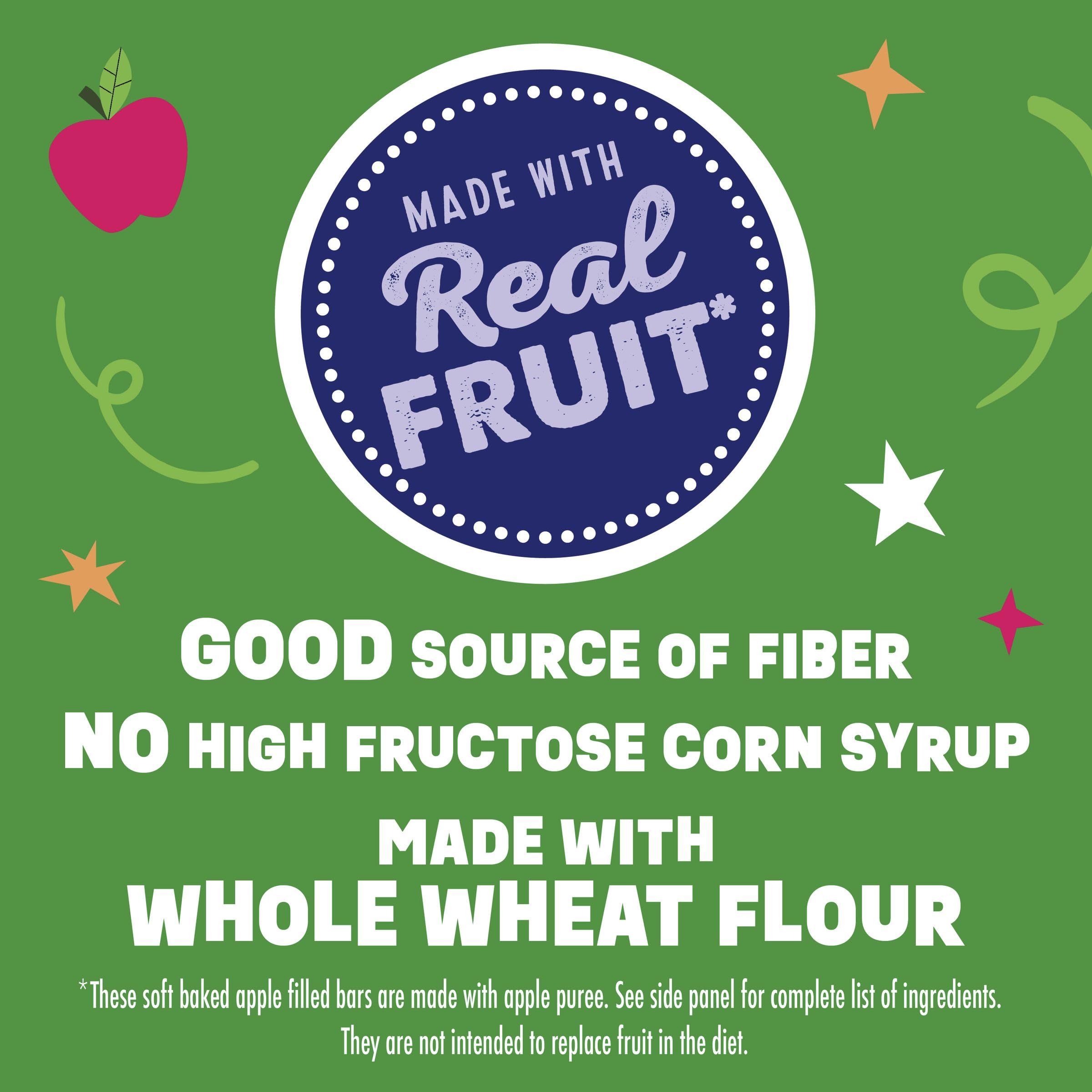 Motts Soft Baked Apple Filled Bars Blueberry Flavor Snacks Made with Real Fruit 5 Ct 6 55 oz — view 5