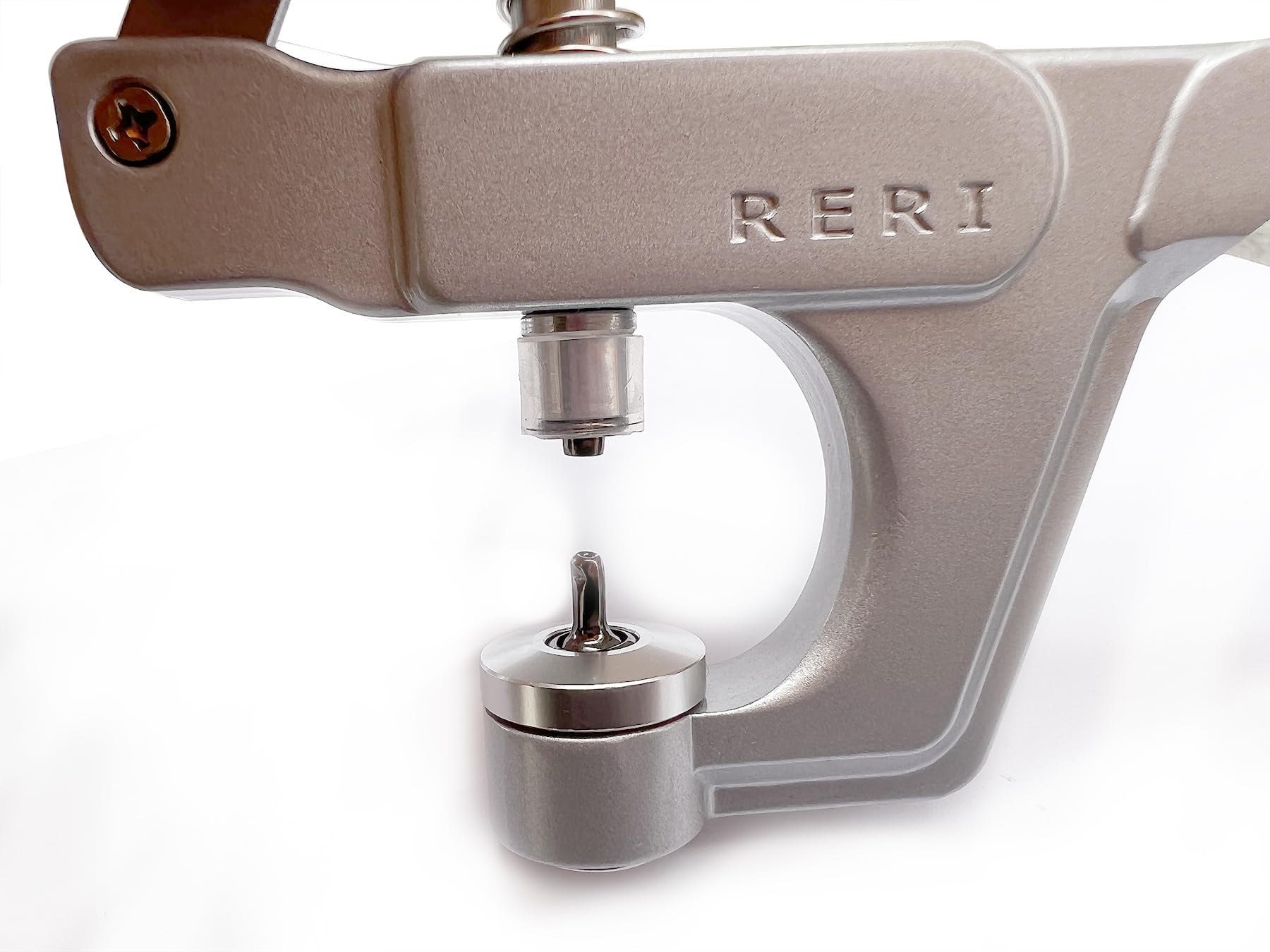 RERI Set borchie pelle 8 mm metallo doppio tappo pressione fai da te