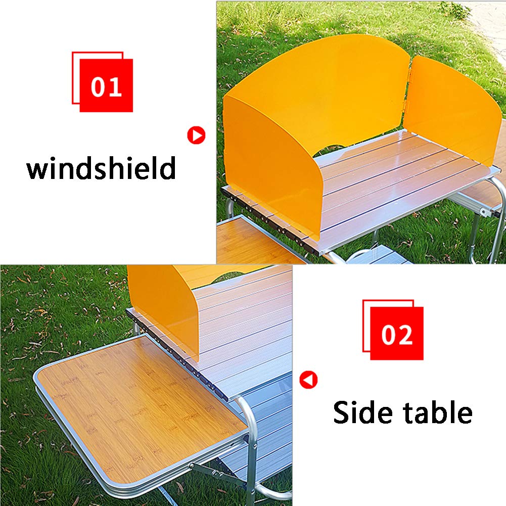 Izrielar Campingkeuken met spatbescherming, campingkast met draagtas en
