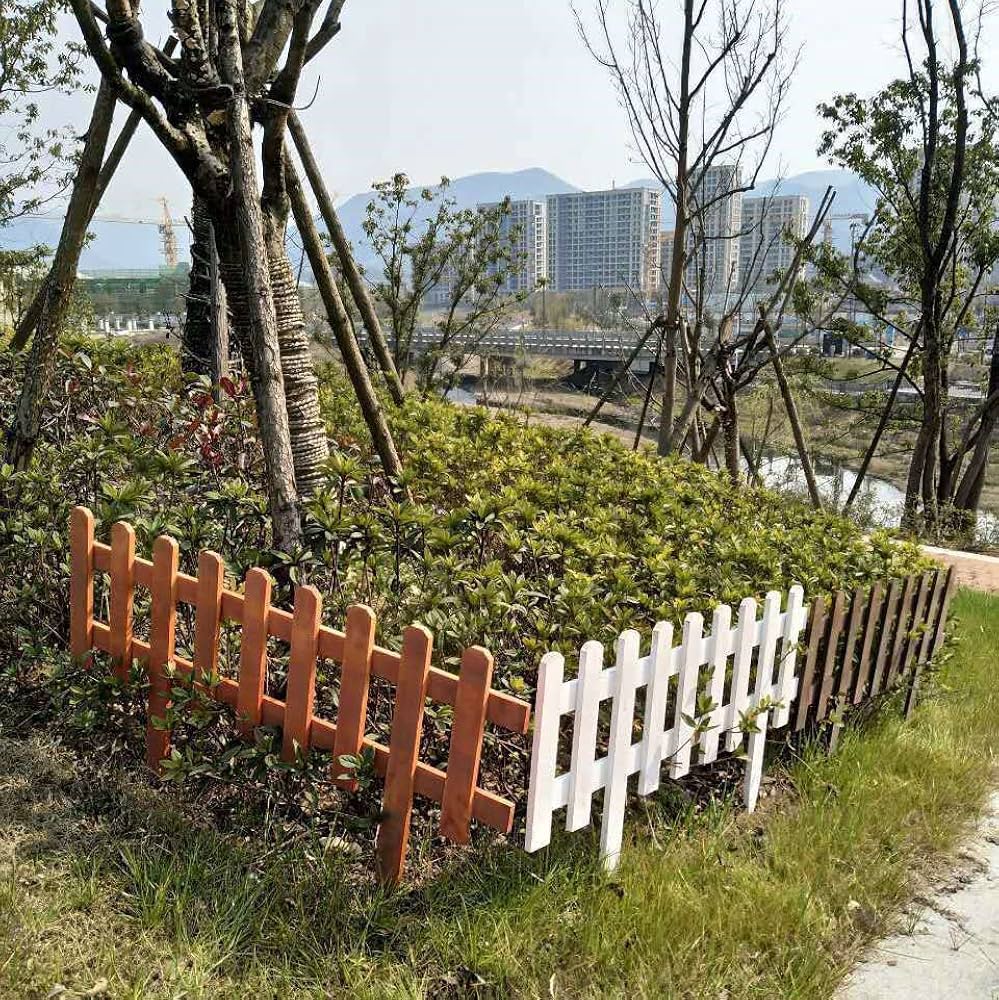 Amazon.co.jp: Yiming 88 ガーデニング 柵 ガーデニング柵木製連杭花壇