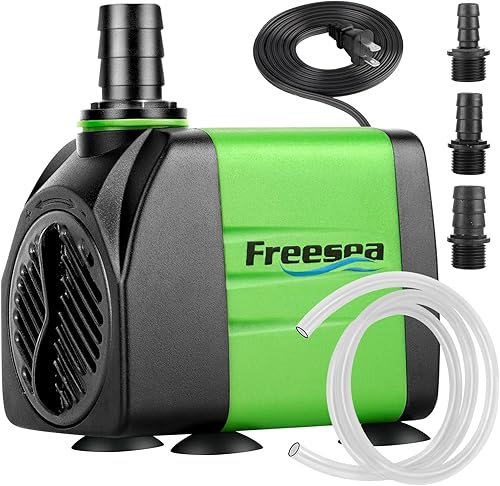 FREESEA Bomba sumergible de 95 GPH 4 W ultra silenciosa para acuarios pecera estanque fuente de agua