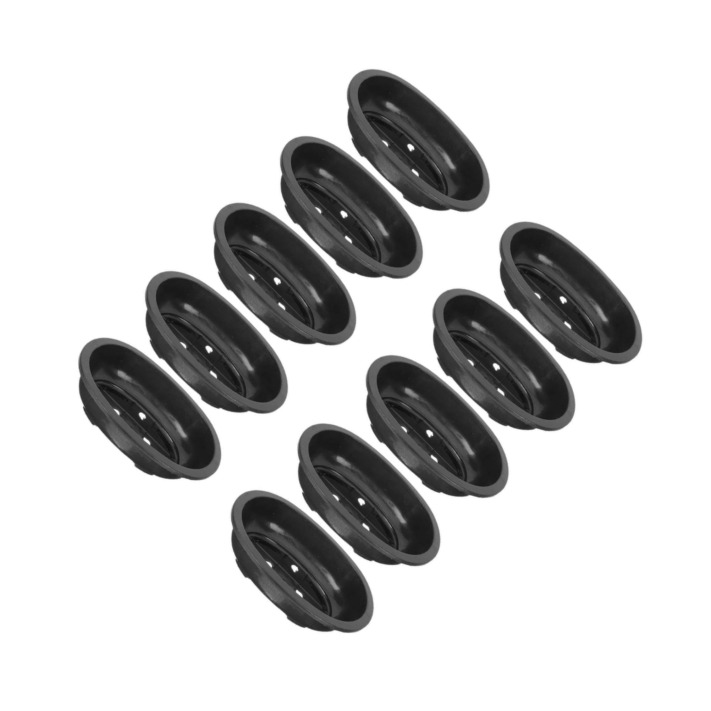 mophrati Bonsai Training Pots Functional Oval Planter Pots With Drainage Holes Lightweight Effective Solution For Plant Lovers Bonsai Training Oval Planter Pot, Black, 310x240x85mm