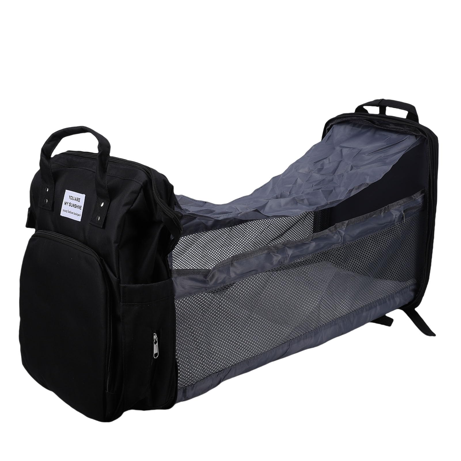 Luocute Zaino per Pannolini per Neonati, Borsa per maternità da Viaggio di Grande capacità con Porta di Ricarica USB e Tasca per Biberon Isolata, Zaino per Pannolini per Neonati per Viaggi