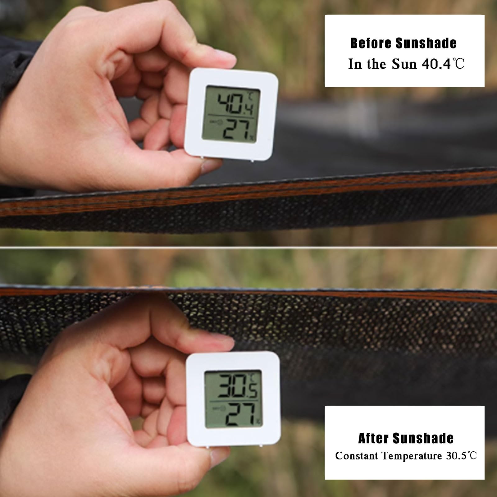 Filet d'ombrage à 80 % pour une utilisation en extérieur - Filet agricole de protection solaire pour terrasse, jardin, pergola, bâche d'isolation thermique pour fenêtre de voiture électrique et