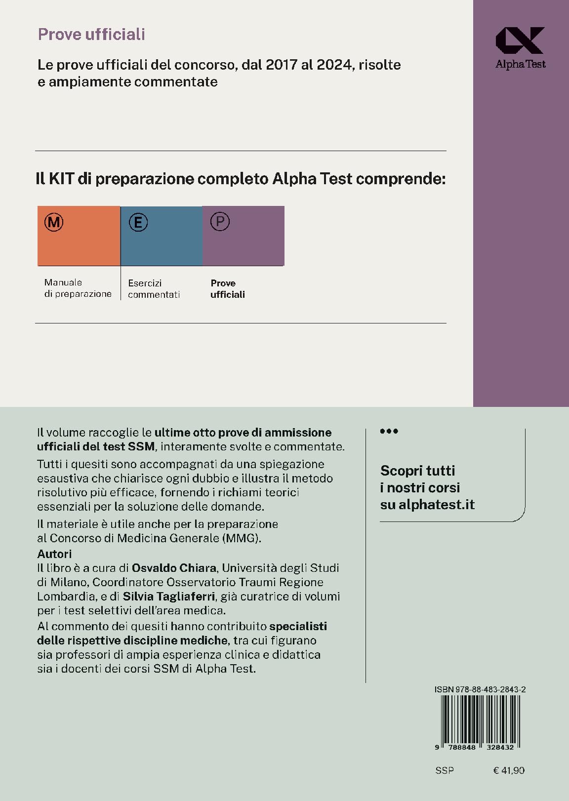 Alpha Test SSM. Manuale di preparazione per il concorso nazionale. Ediz. MyDesk. Con Contenuto digitale per download e accesso online