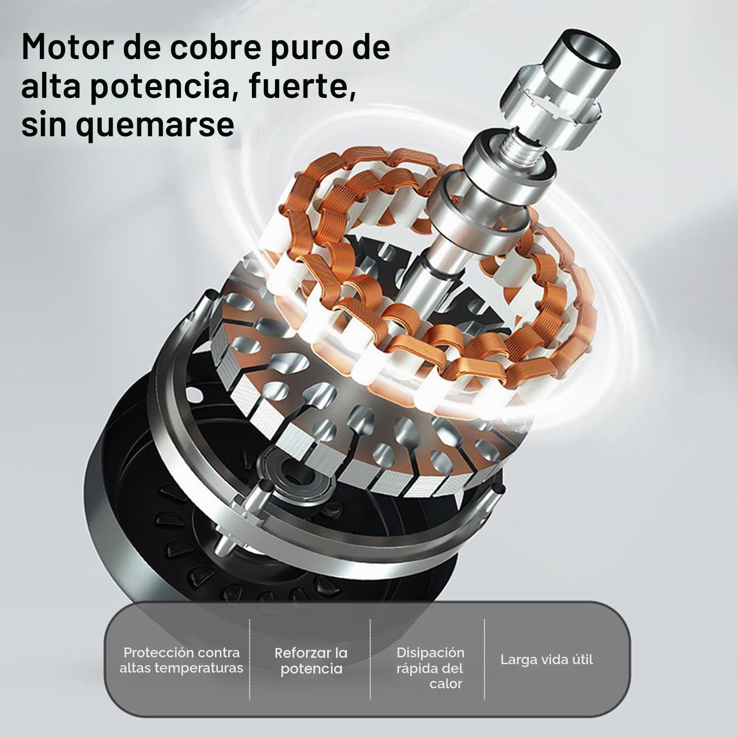 Llave de impacto con batería de 550 N.m, 21V Pistola de Impacto Bateria, Llave Impacto de 1/2" Cuadrada, Taladro de Impacto Eléctrico, para Reparación de Automóviles (con 2 Batería de 3,0 Ah)