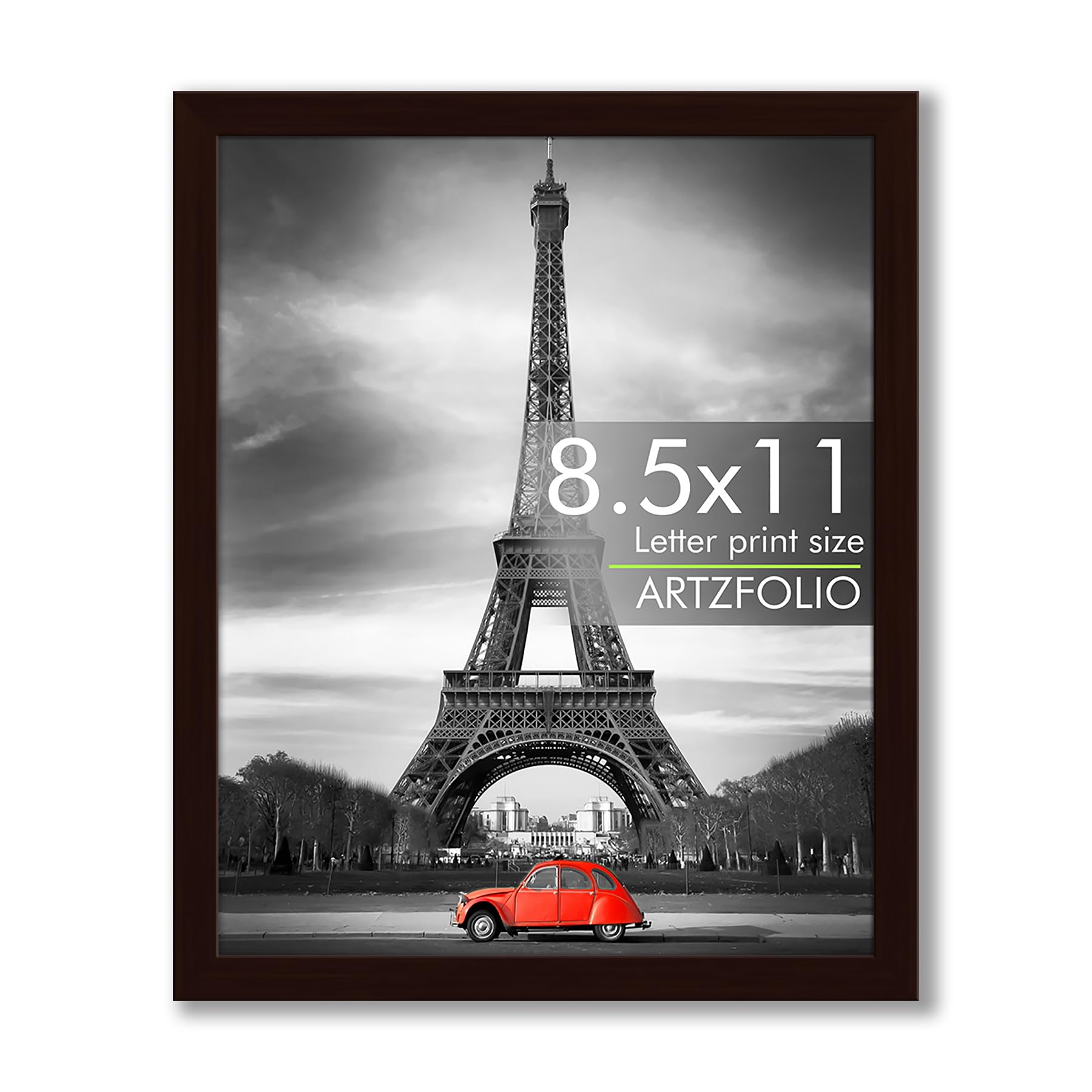 ArtzFolio Wall & Table Photo Frame D561 | Wall Photo Frame Collage for Living Room | Picture Frames Bedroom, Home & Office Decoration | Dark Brown | Letter Size | 8.5x11 inch (22x28 cms)