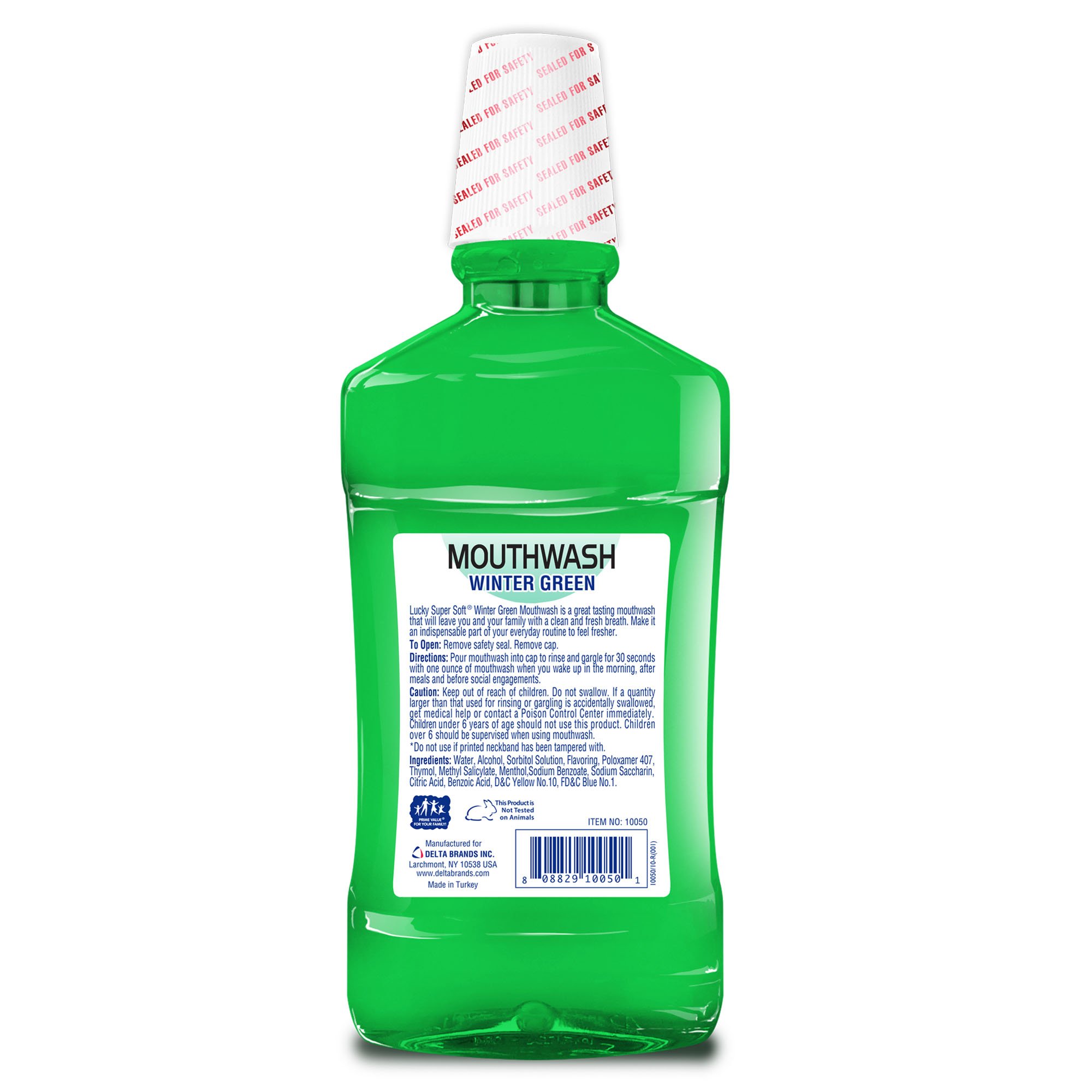 Lucky Super Soft Mouthwash, Winter Green, 16.9 Fluid Ounce