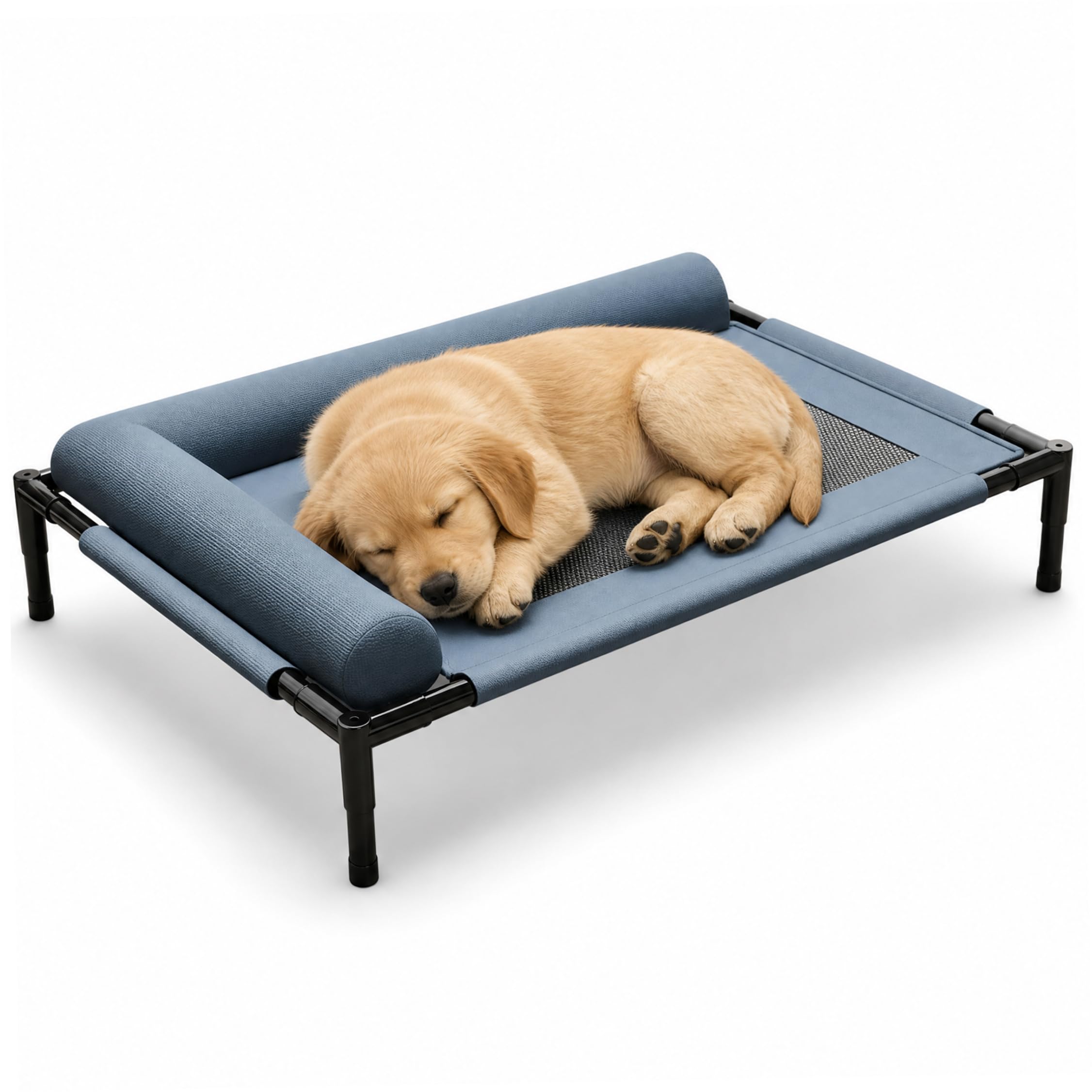 Lit surélevé portable pour chien idéal en camping et extérieur