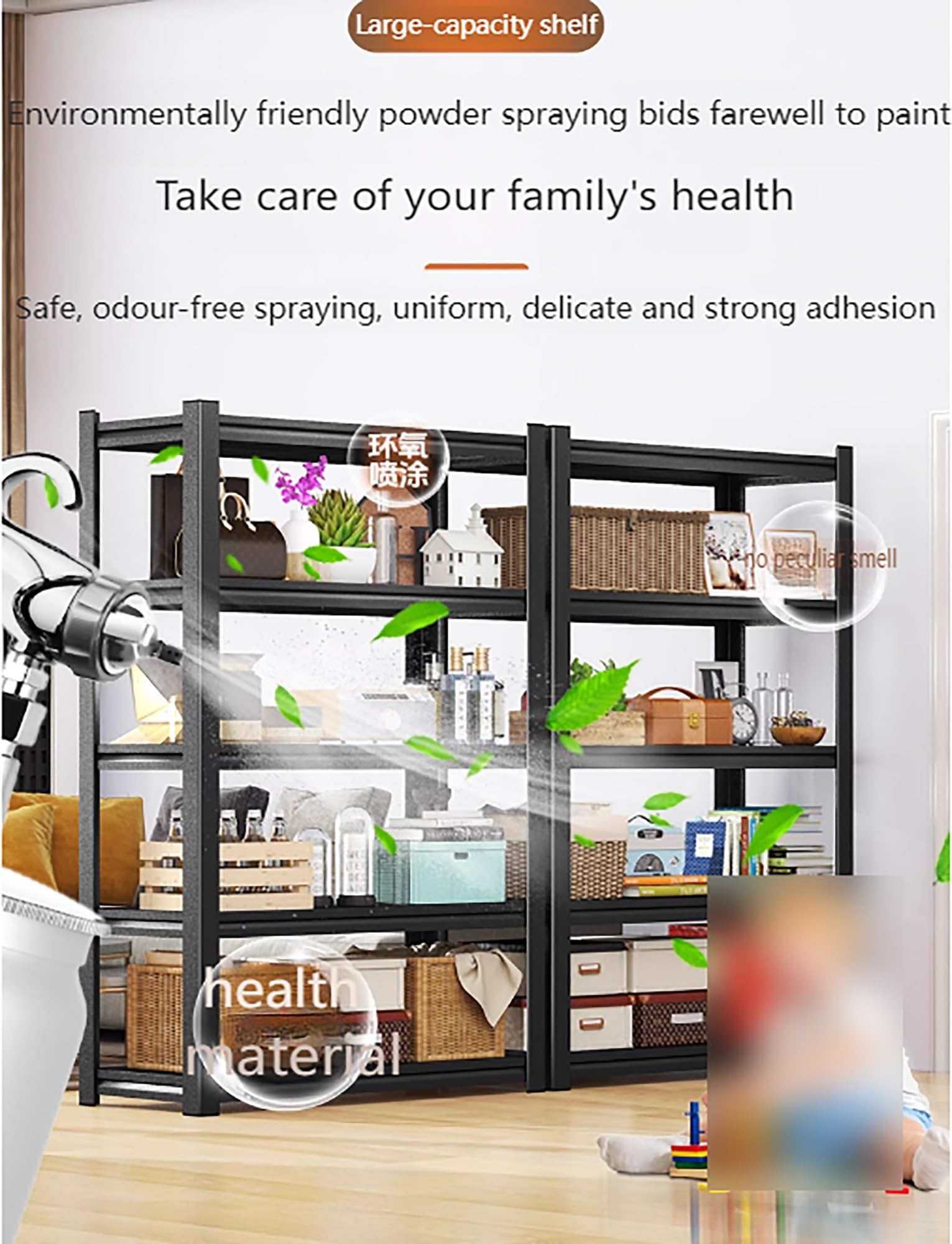 6-Tier Garage Shelving Heavy Duty, 4200LBS Metal Shelving Unit Adjustable Garage Storage Shelves Easy Assembly Steel Shelving Utility Storage Rack She