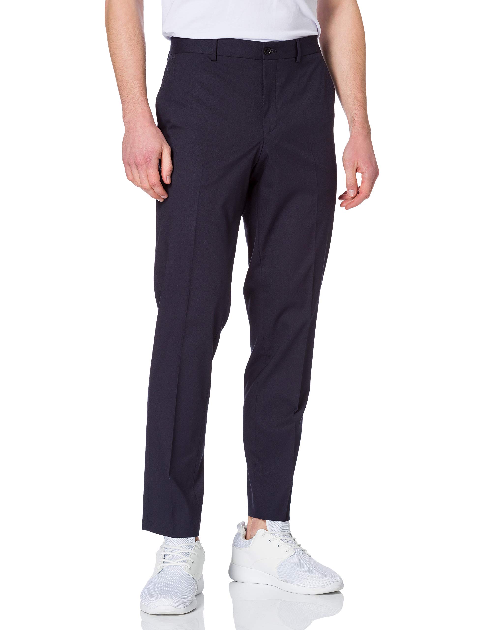Pantaloni Uomo SELECTED HOMME Slim-fit In Lana - Navy - Eleganti E Confortevoli - Foto 6