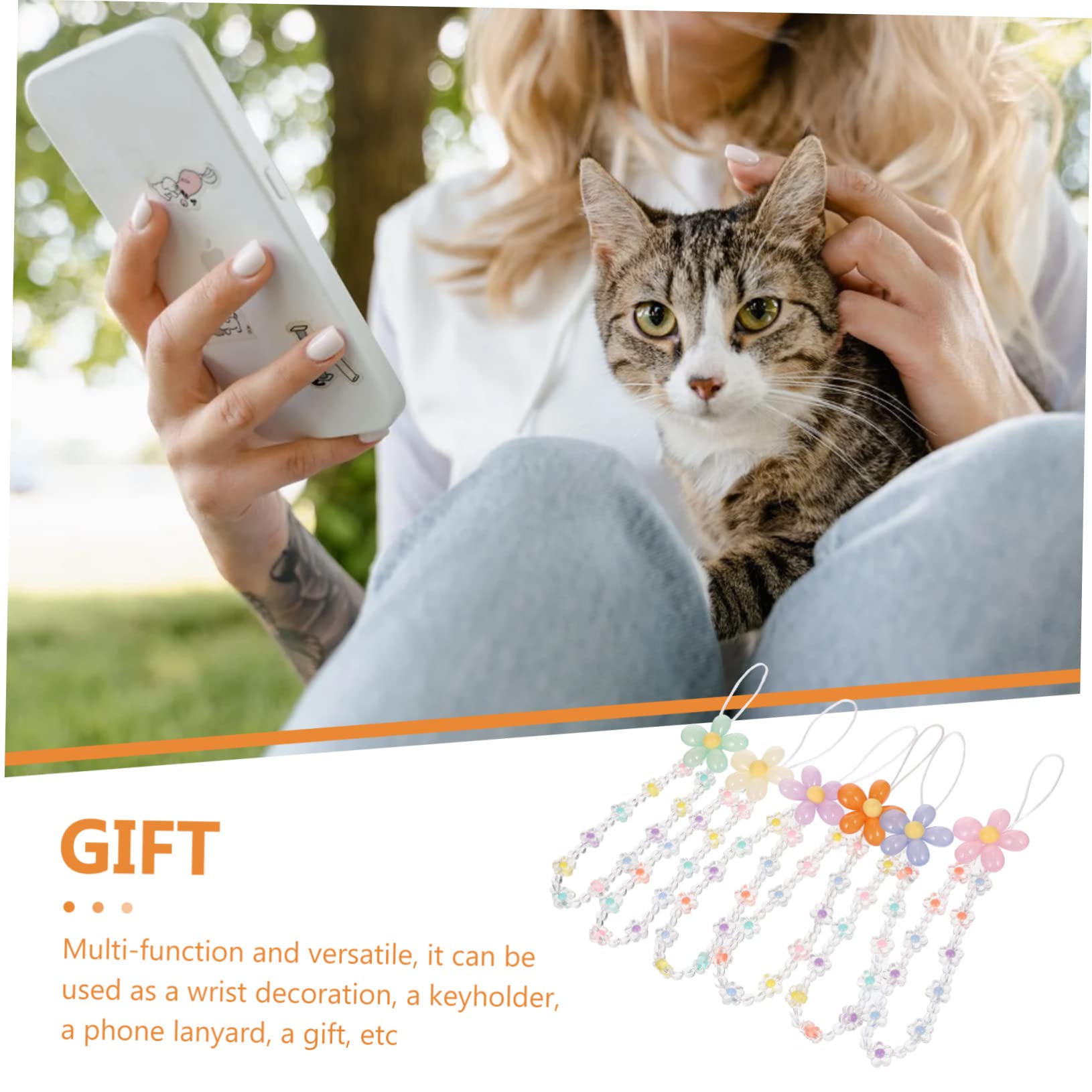 Mikikit 18pezzi Decorativi Per Smartphone Accessori Per Tracolla e Decorazione