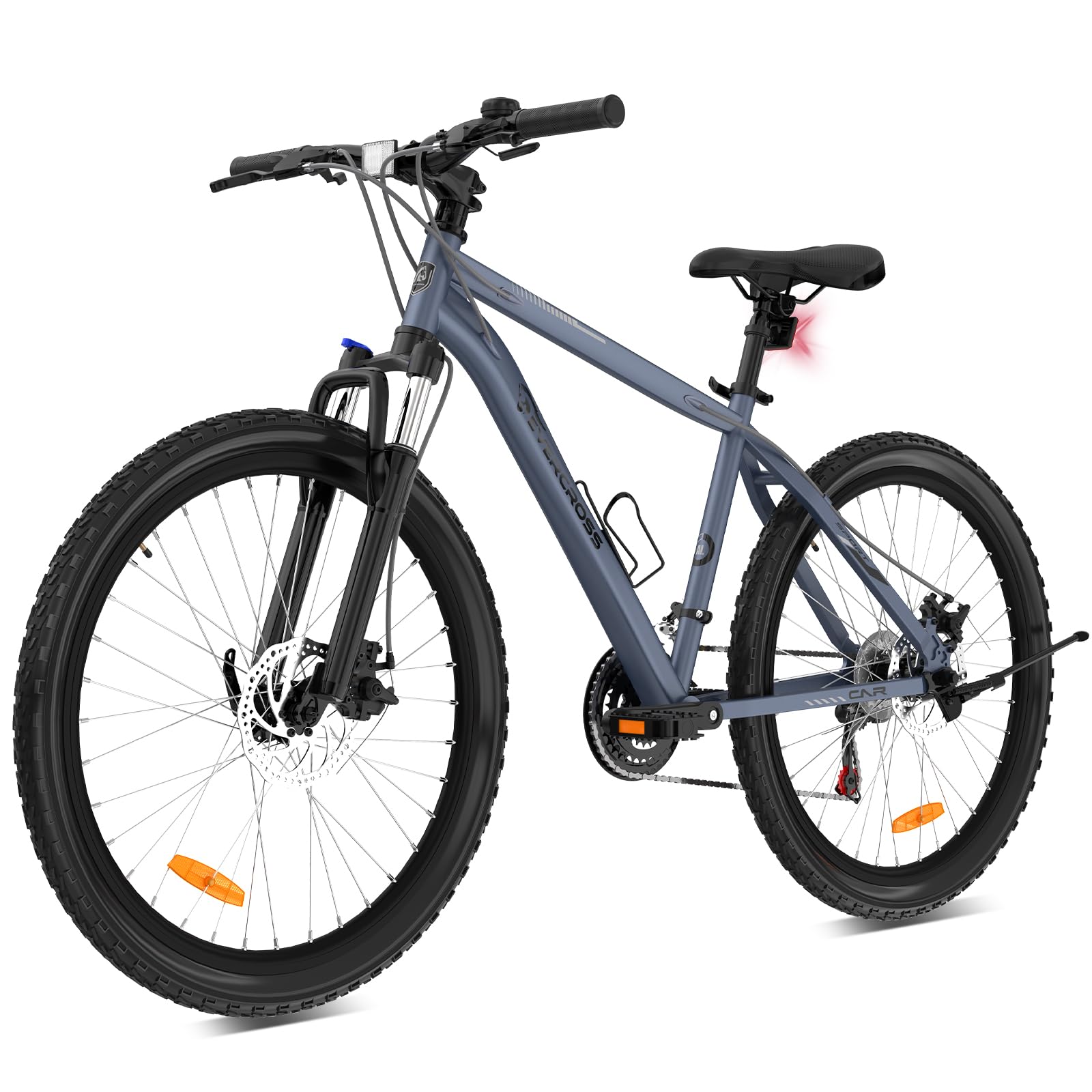 EVERCROSS Bicicleta de Montaña para Adultos, Bicicleta de 26 Pulgadas, Sistema de 21 Velocidades, Cuadro de Aluminio con Suspensión Delantera, Bike Todoterreno con Frenos de Disco, Carga Máx.150 kg
