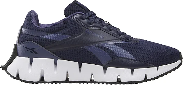 Reebok Women's Zig Dynamica STR Sneaker, Navy/Twilight Purple/Core Black, 9