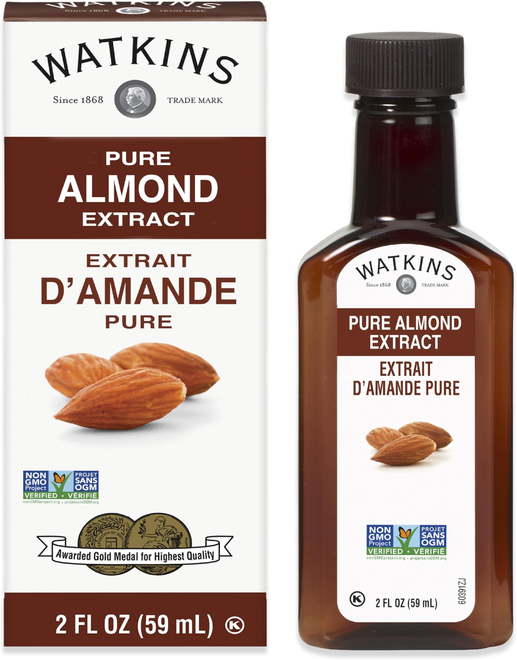 Watkins Pure Almond Extract, 2 Fl Oz (Pack of 1)
