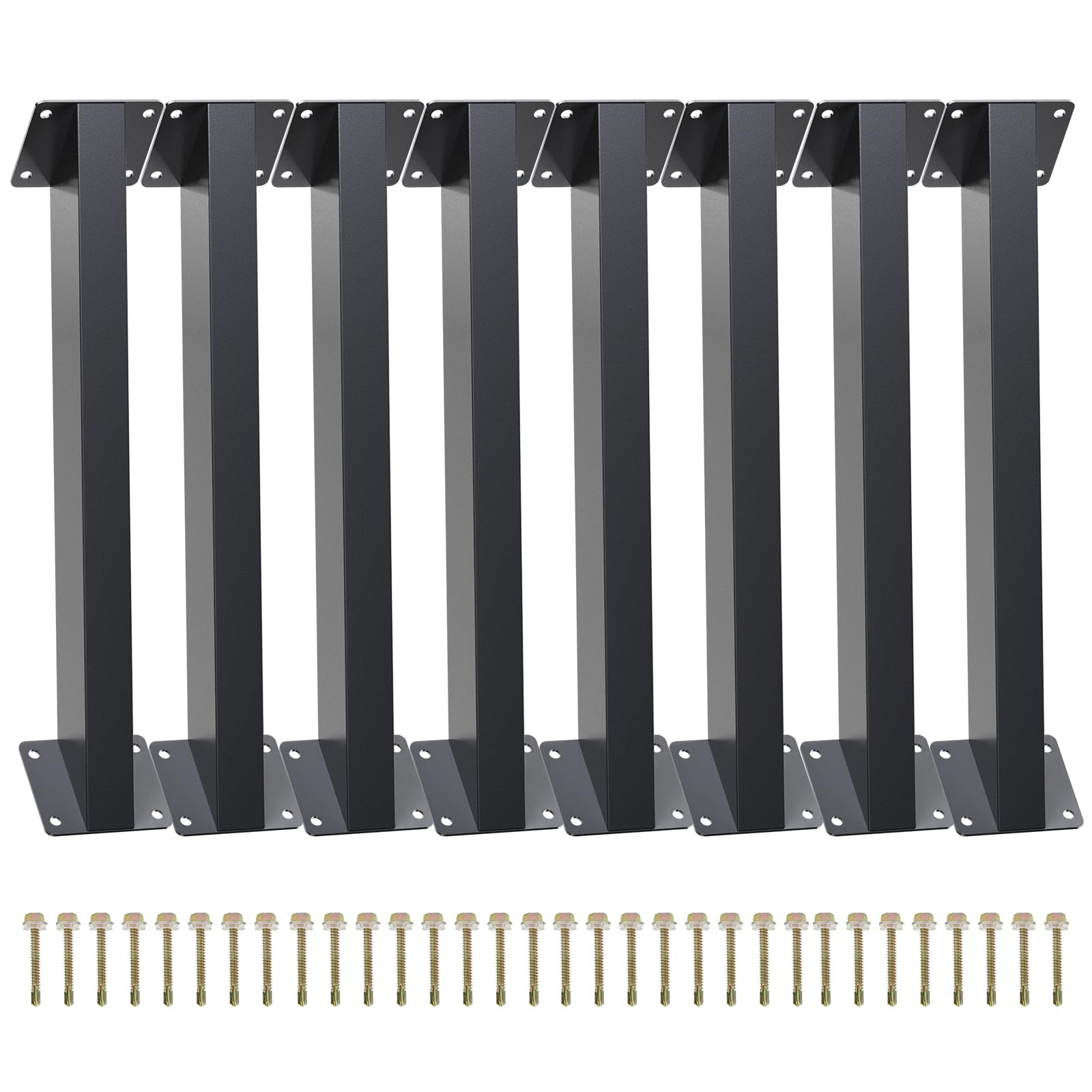 Grehitk 8PC 45 Degree Angle Support Bracket, Pergola Kit Heavy Duty Connector Brace Bracket Kit for Pergolas for for Gazebos Patio Pergolas Log Cabin