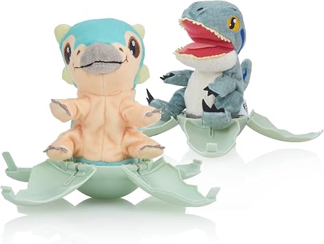 Wow! PODS Stuff Jurassic World Drop 'n Pop Dino - Velociraptor Blue | Dinosaur Egg with Pop-up Plush Toy | Official Fallen Kingdom Merchandise, Gifts and Toys for Boys and Girls, Aged 5+